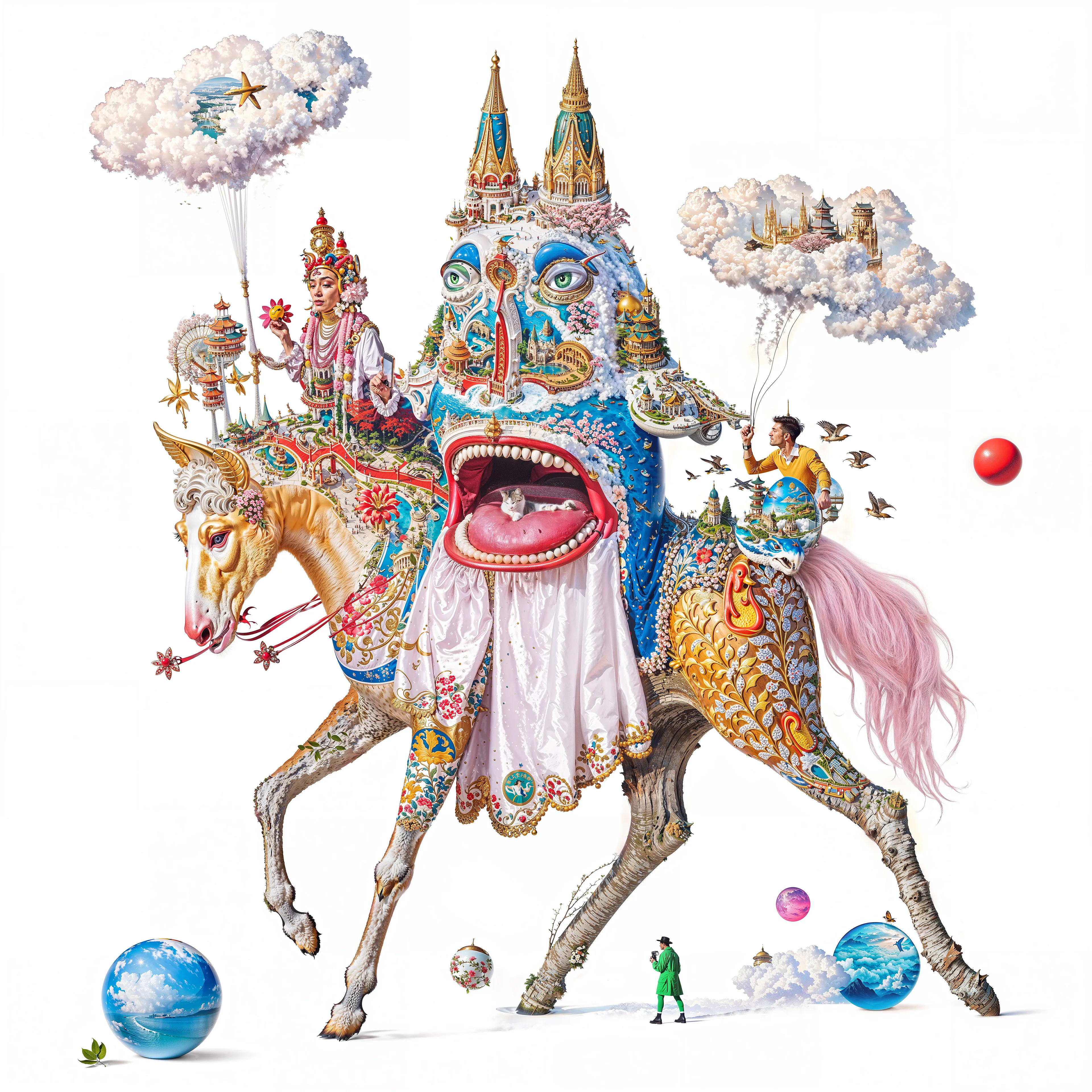 PIECES
Pieces explores how art and identity are built from shared culture and influence and what it means to call something a “piece” of art when every image and every self is already connected to everything else.

By INFINITEYAY in collaboration with AI, 2025 | 4096 × 4096 | JPG