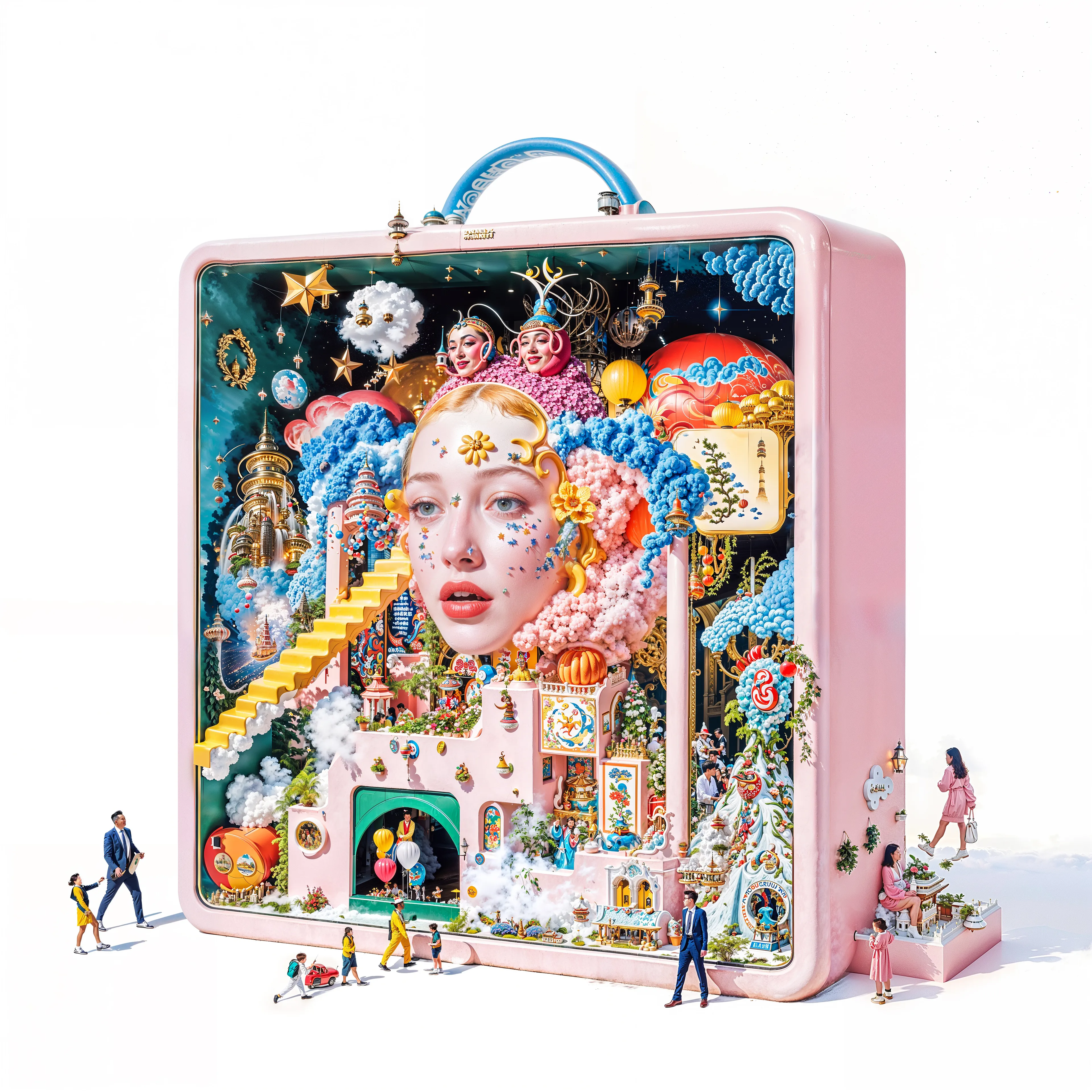 PIECES
Pieces explores how art and identity are built from shared culture and influence and what it means to call something a “piece” of art when every image and every self is already connected to everything else.

By INFINITEYAY in collaboration with AI, 2025 | 4096 × 4096 | JPG