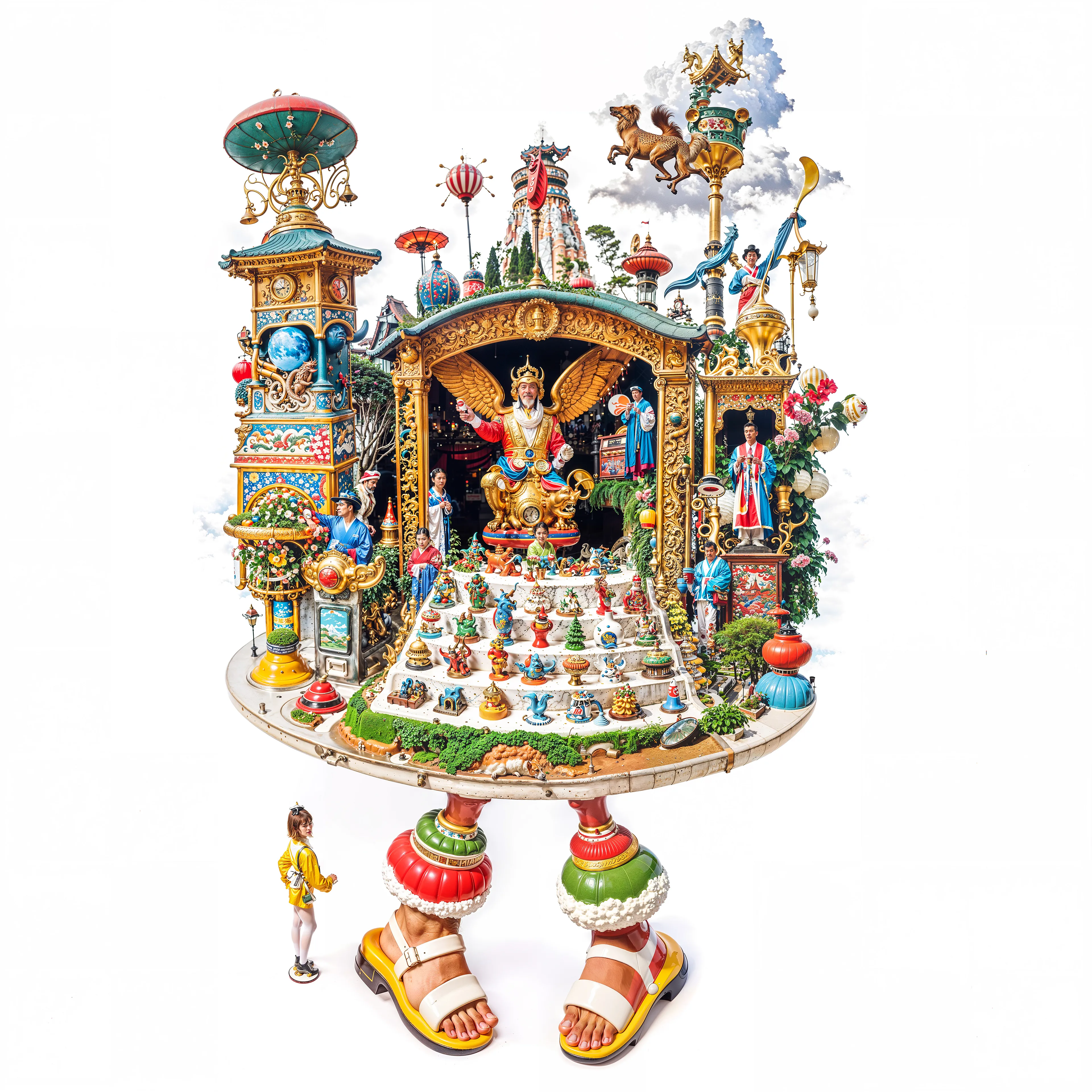 PIECES
Pieces explores how art and identity are built from shared culture and influence and what it means to call something a “piece” of art when every image and every self is already connected to everything else.

By INFINITEYAY in collaboration with AI, 2025 | 4096 × 4096 | JPG