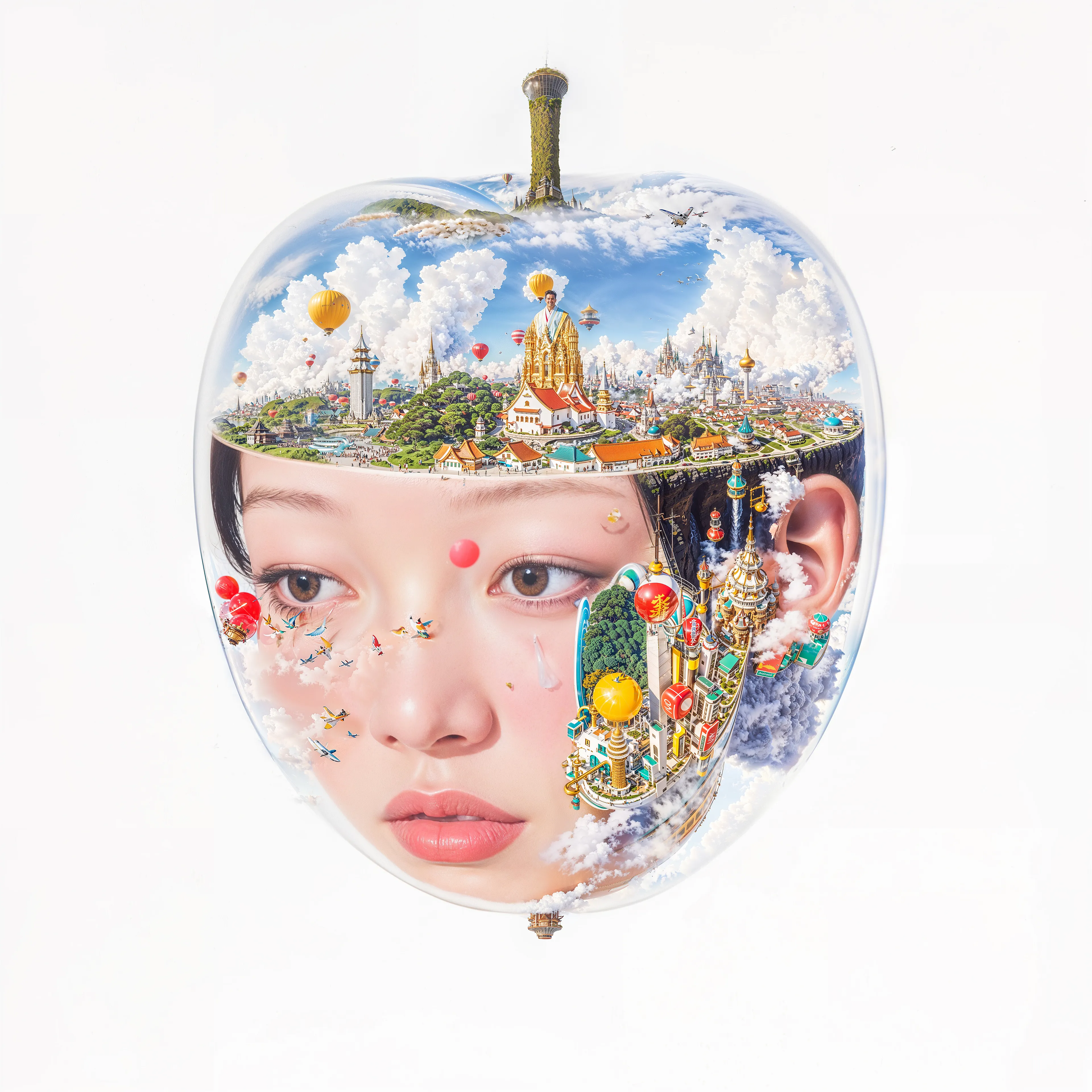 PIECES
Pieces explores how art and identity are built from shared culture and influence and what it means to call something a “piece” of art when every image and every self is already connected to everything else.

By INFINITEYAY in collaboration with AI, 2025 | 4096 × 4096 | JPG