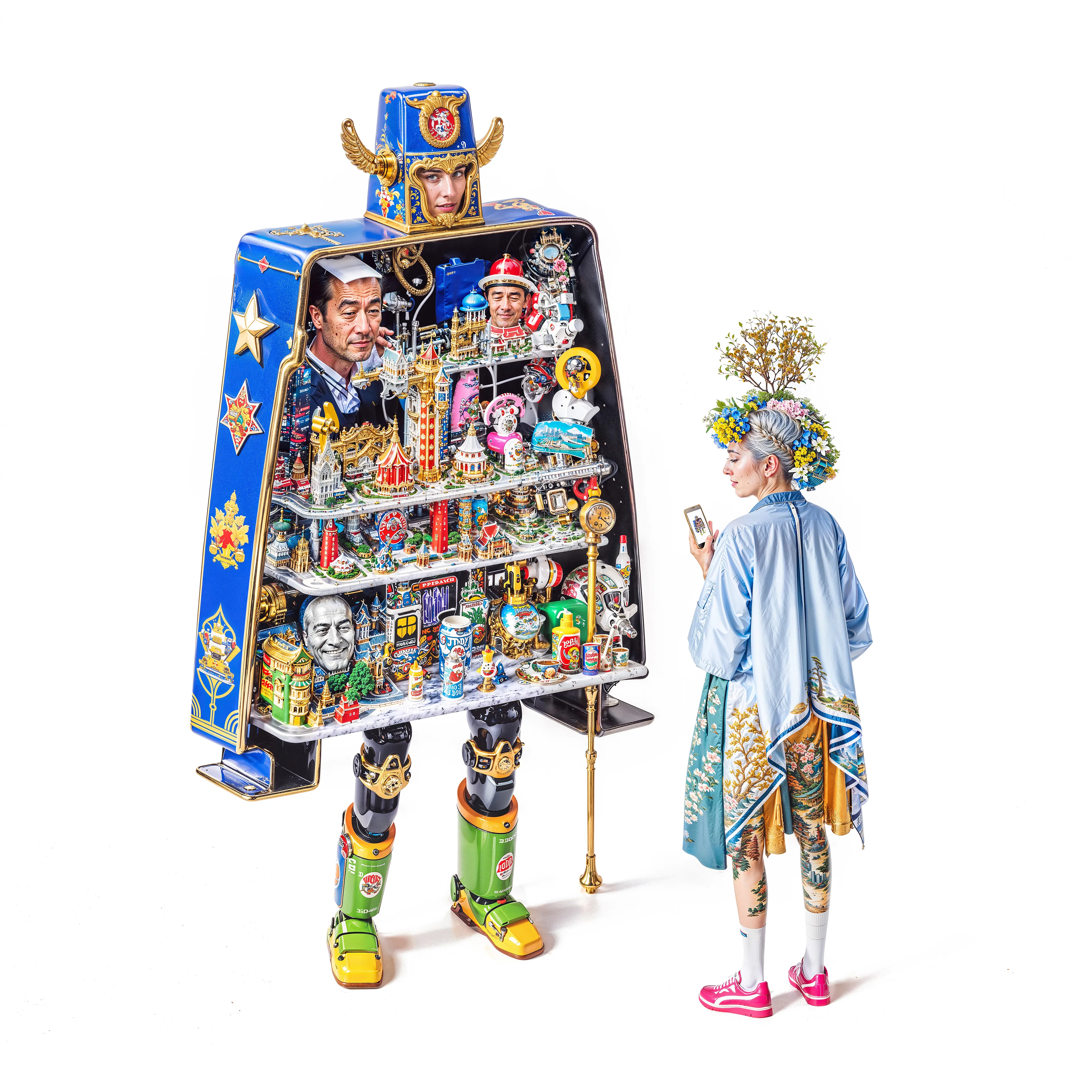 PIECES
Pieces explores how art and identity are built from shared culture and influence and what it means to call something a “piece” of art when every image and every self is already connected to everything else.

By INFINITEYAY in collaboration with AI, 2025 | 4096 × 4096 | JPG