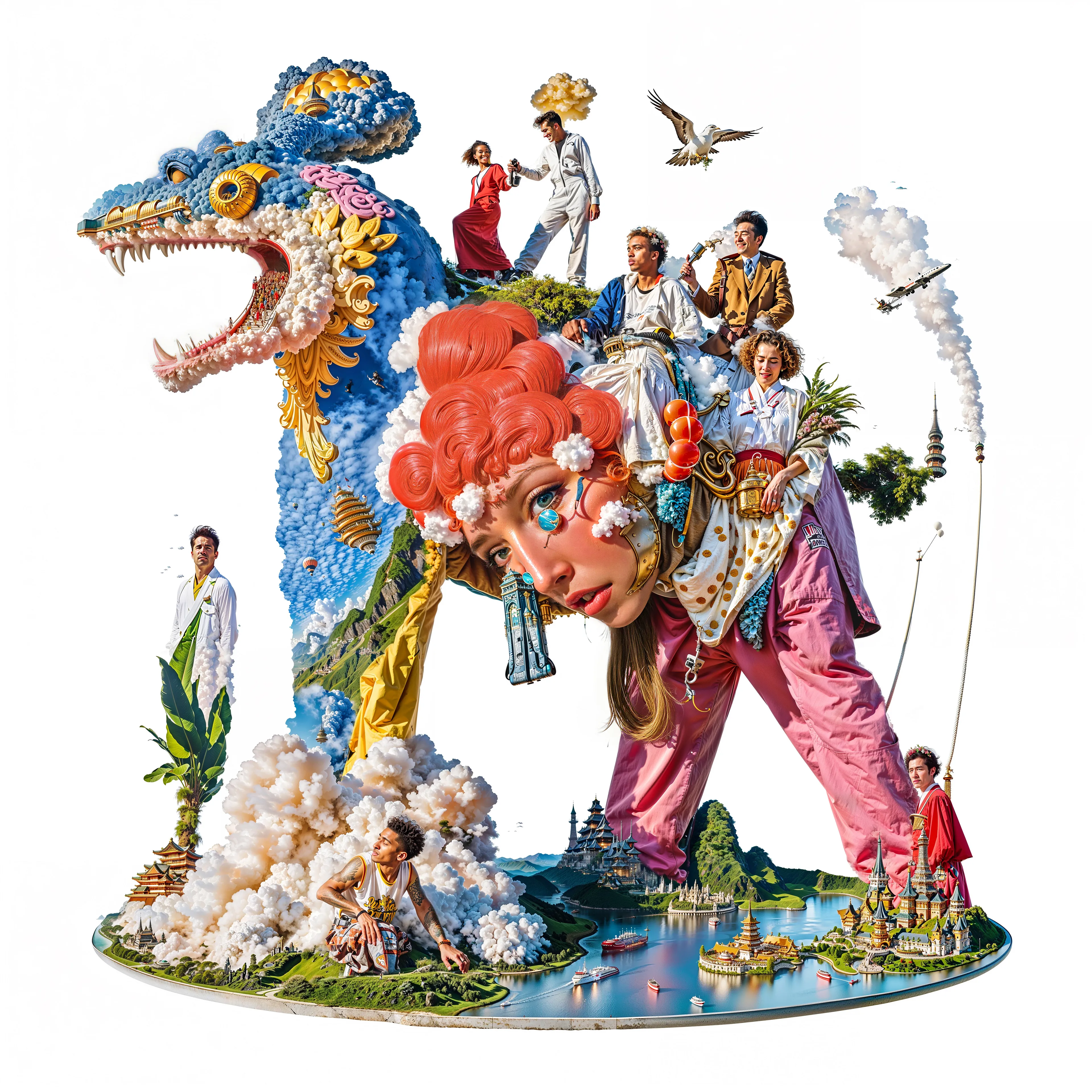 PIECES
Pieces explores how art and identity are built from shared culture and influence and what it means to call something a “piece” of art when every image and every self is already connected to everything else.

By INFINITEYAY in collaboration with AI, 2025 | 4096 × 4096 | JPG