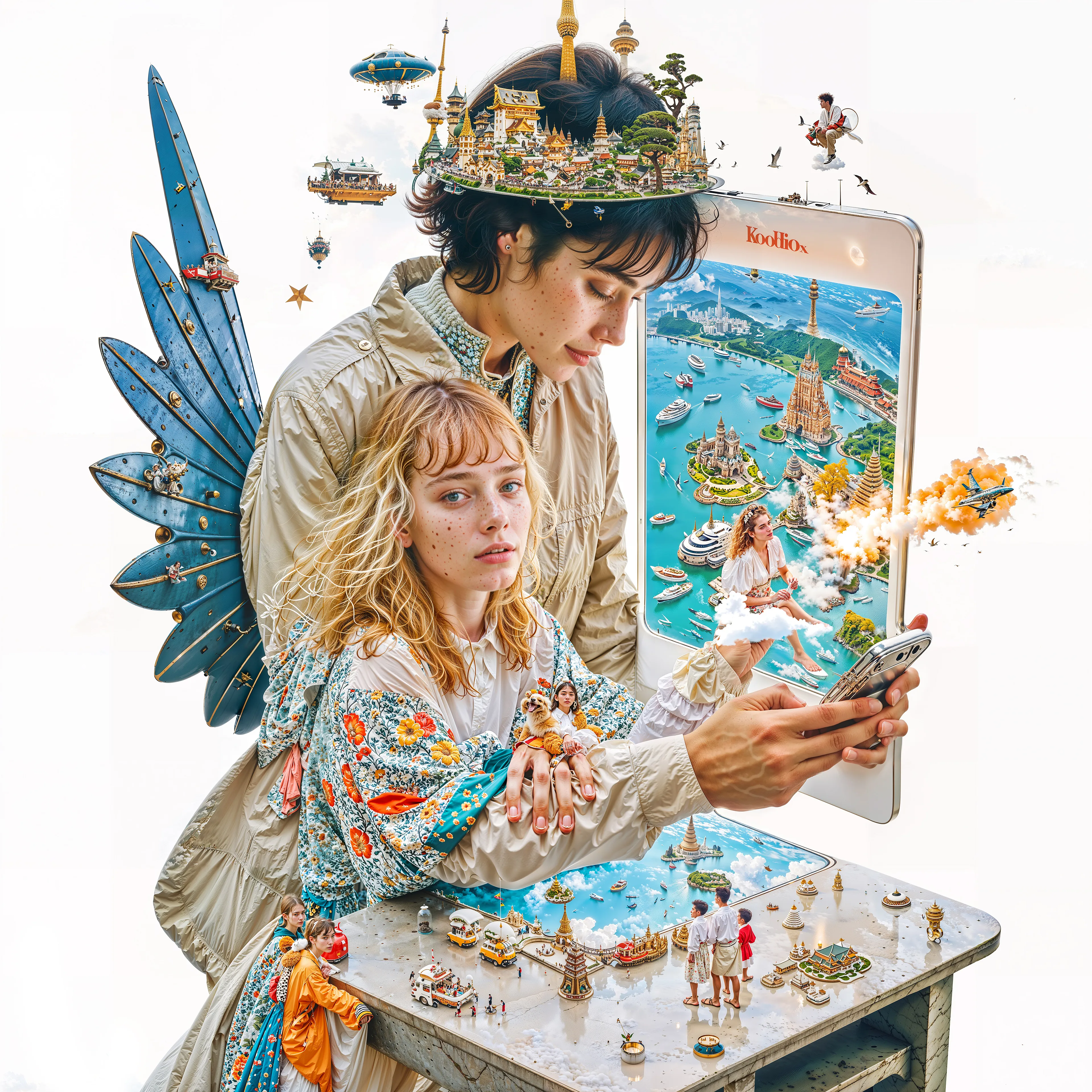 PIECES
Pieces explores how art and identity are built from shared culture and influence and what it means to call something a “piece” of art when every image and every self is already connected to everything else.

By INFINITEYAY in collaboration with AI, 2025 | 4096 × 4096 | JPG