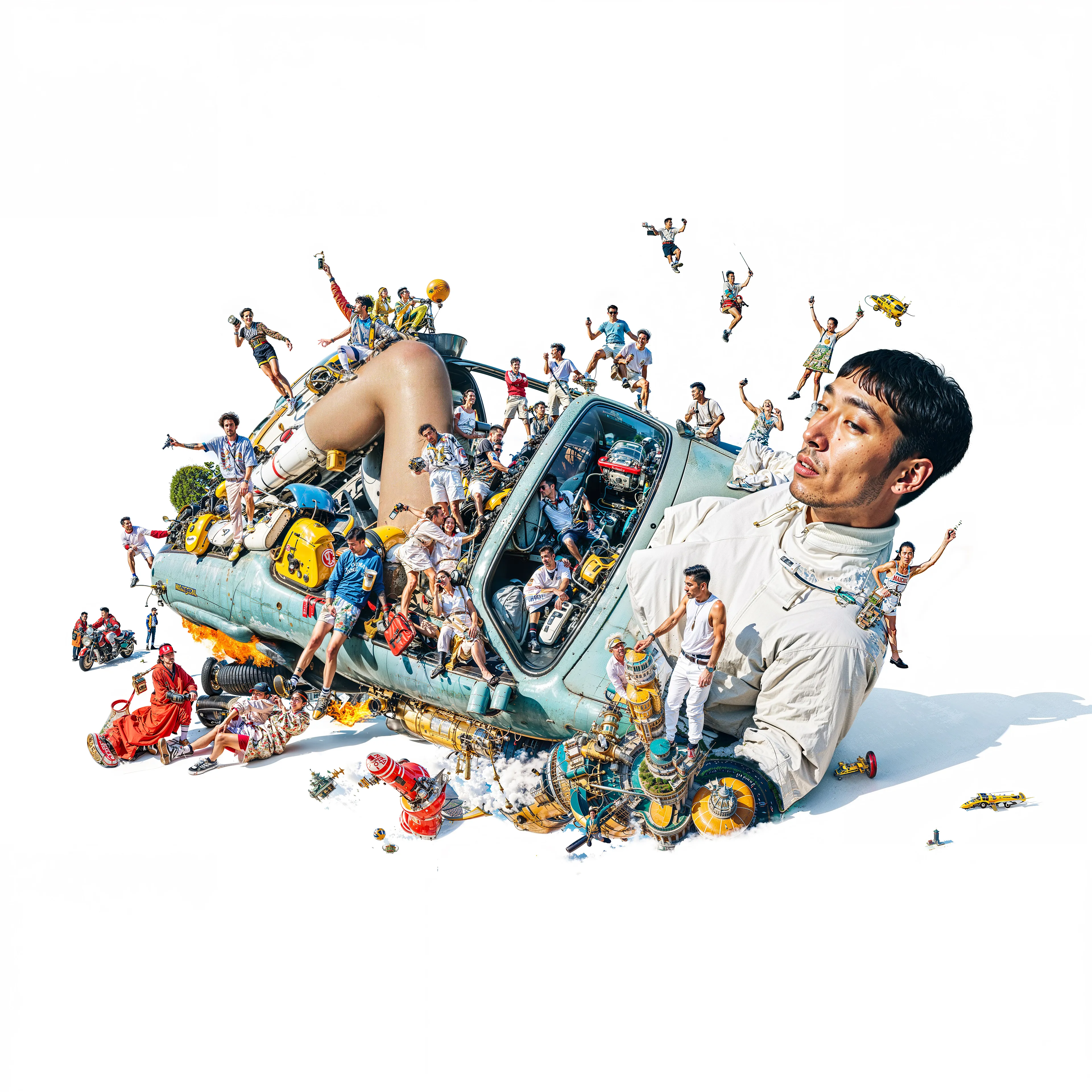 PIECES
Pieces explores how art and identity are built from shared culture and influence and what it means to call something a “piece” of art when every image and every self is already connected to everything else.

By INFINITEYAY in collaboration with AI, 2025 | 4096 × 4096 | JPG