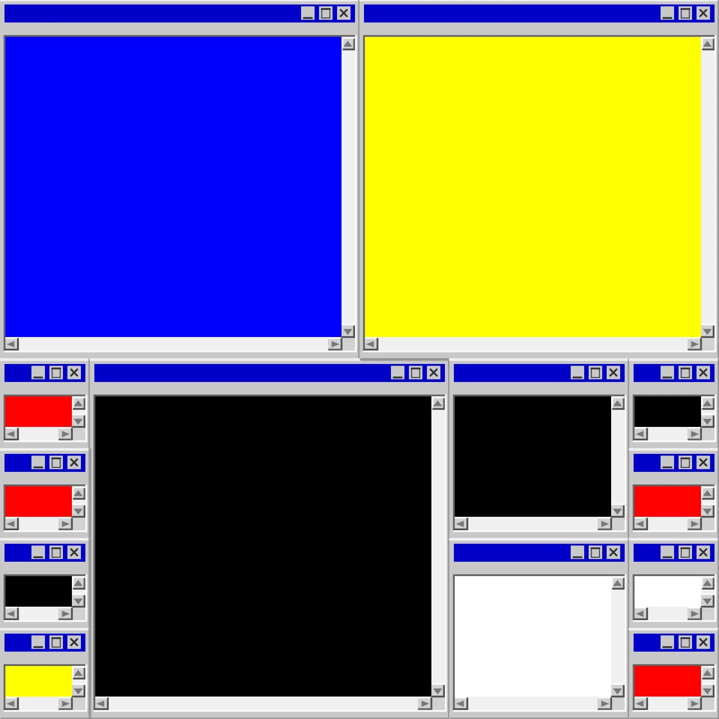 Mondrian's Desktop II #19