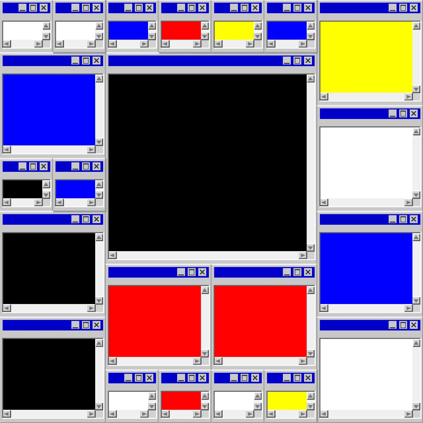 Mondrian's Desktop II #14