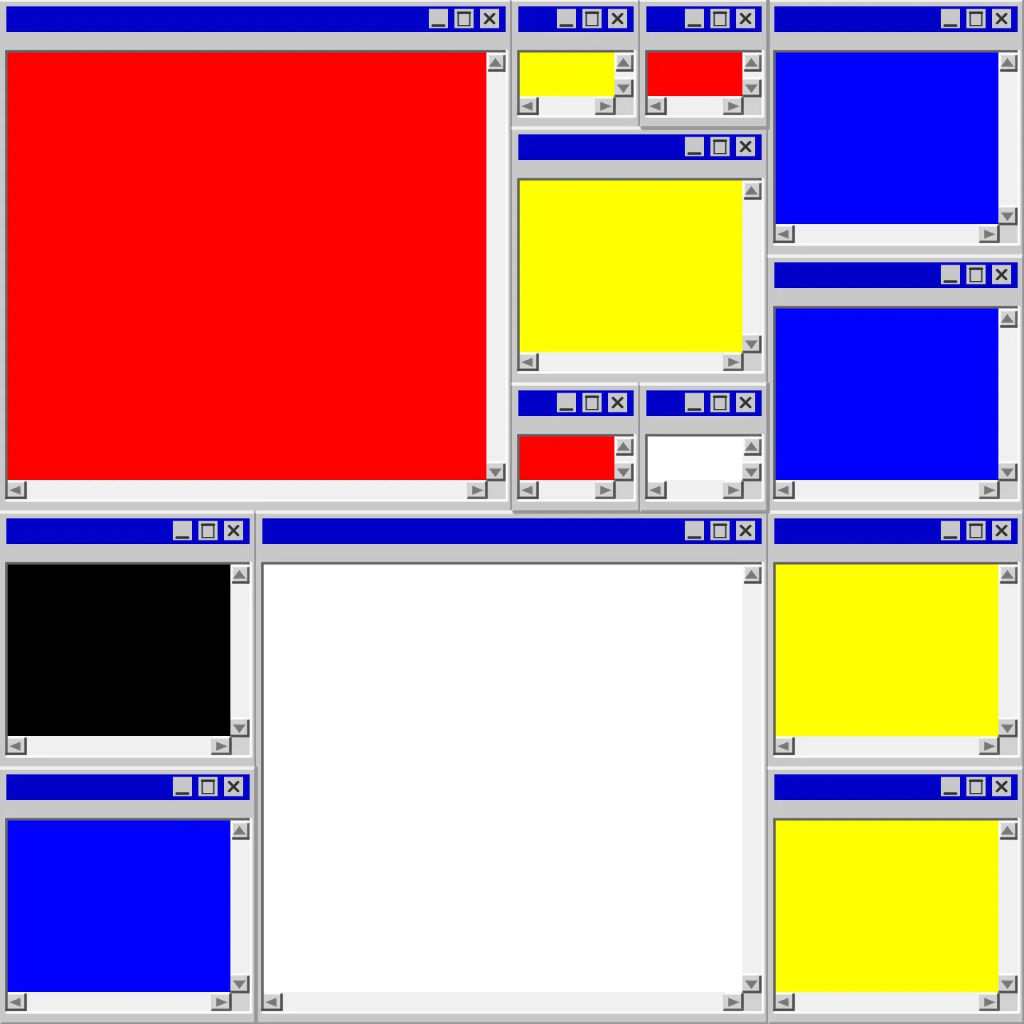 Mondrian's Desktop II #15