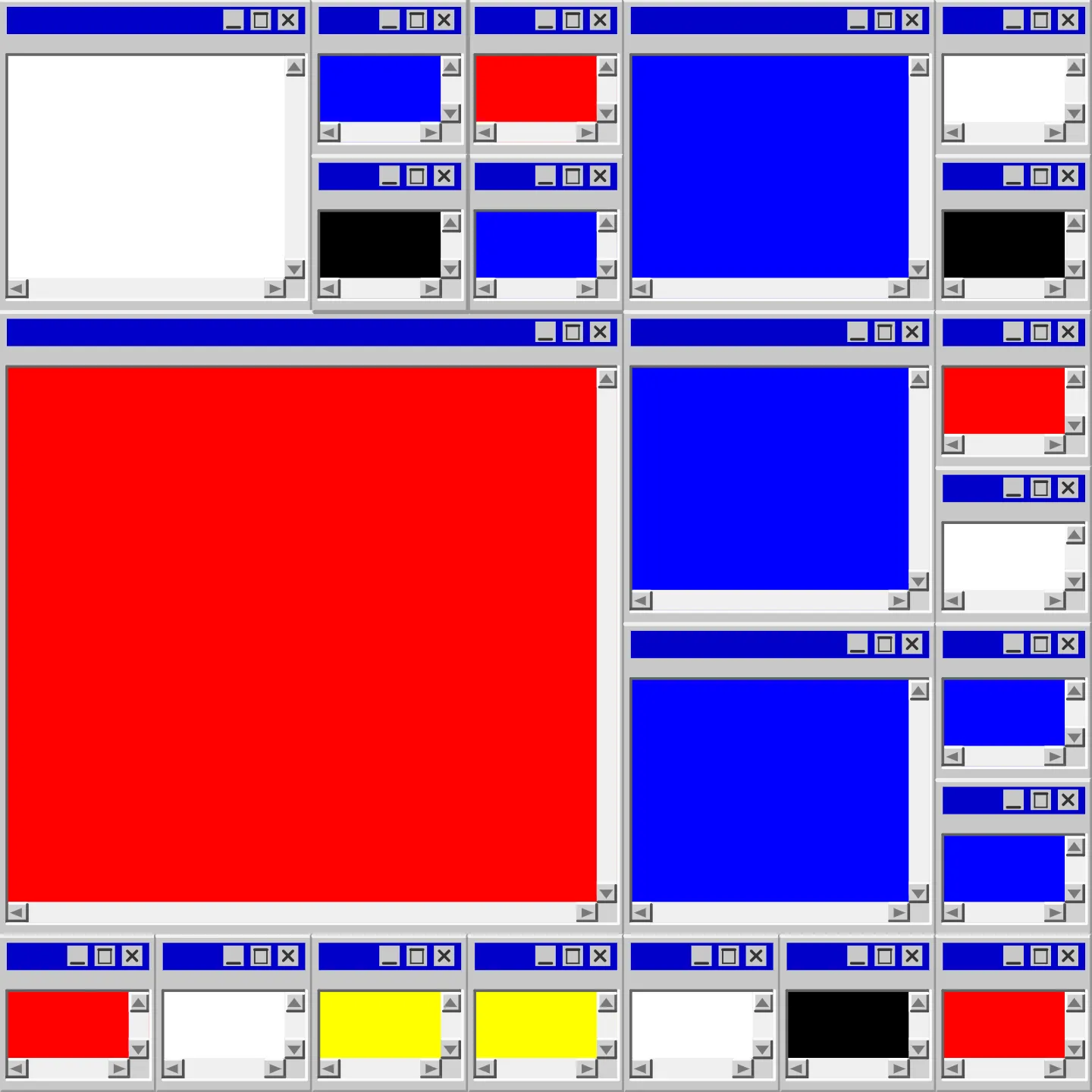 Mondrian's Desktop II #12