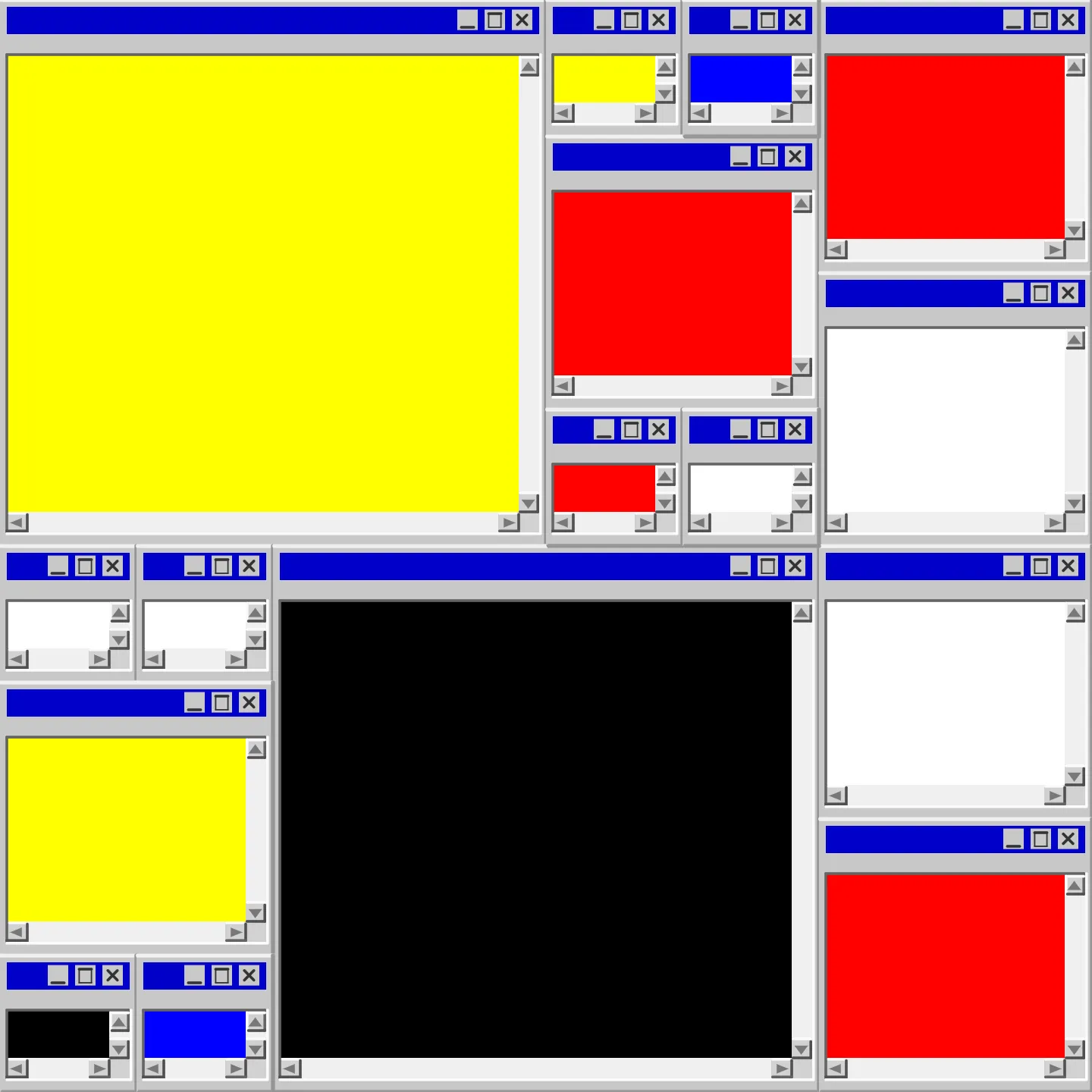 Mondrian's Desktop II #13