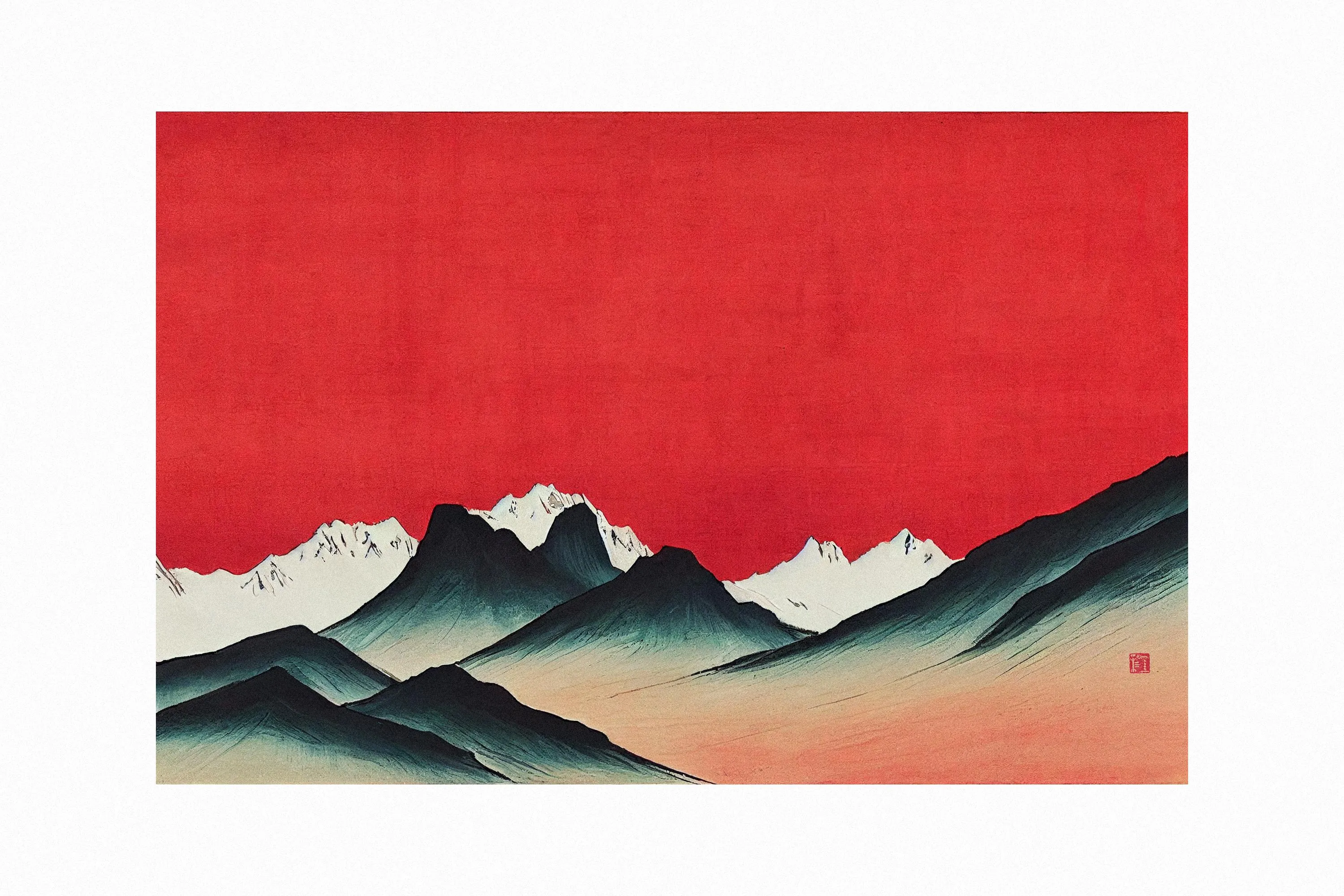 In the past, in the East, people of the time visualized the utopia they wanted to reach in the form of a landscape painting. Are these utopias, reinterpreted and created from the perspective of AI, looking in the same direction as your utopia?