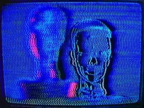 The clarity around one's grasping at warped shadows.

Original VHS Art by Sarah Zucker. Diorama and Rainbow Light Installation filmed in studio with analog glitch processing on VHS. Recorded in 1080p from vintage CRT TV Screen. Created 2017, remastered as Hi-Res GIF in 2020.

Single Edition.