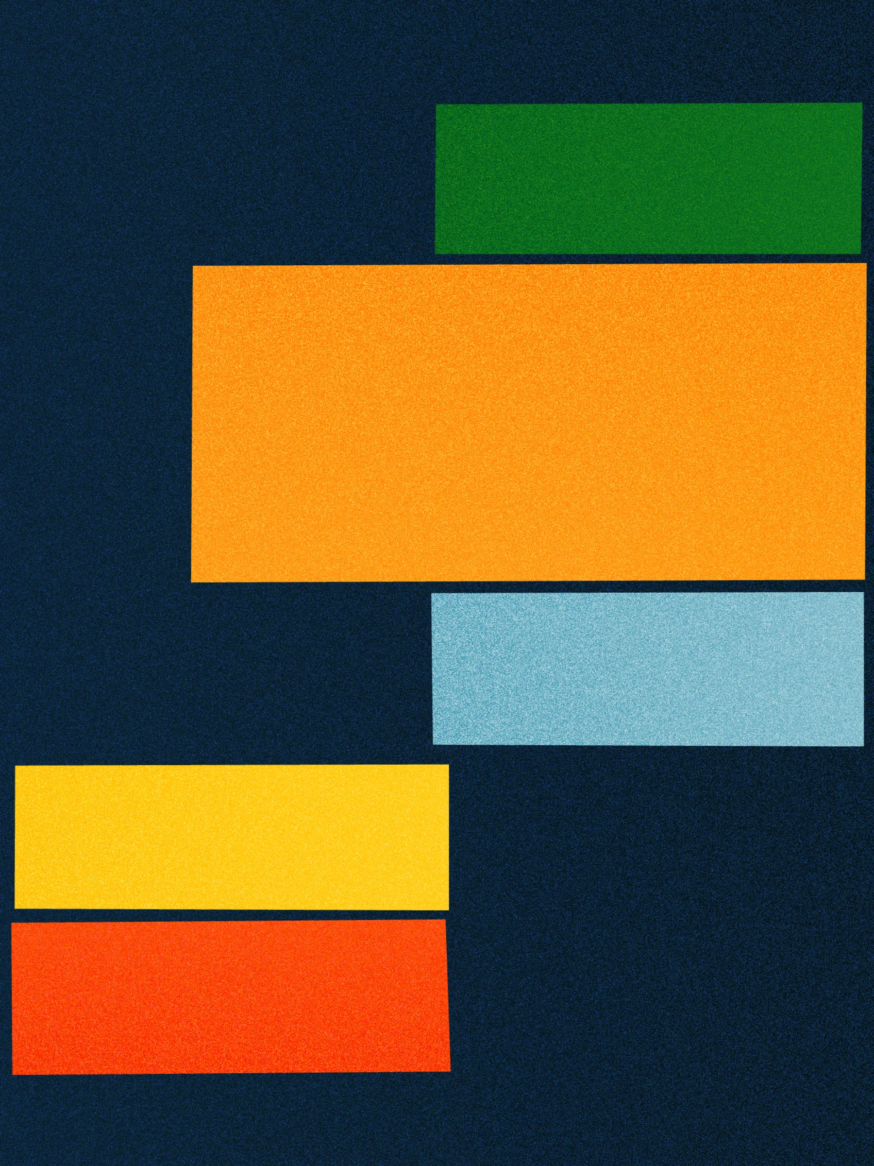 A temporary arrangement of material is exactly as it sounds. Run a set of shapes through an algorithm and the same through human hands. Place them side by side, and in the space between paint, thread, pixel, and code we find that no iteration is final.