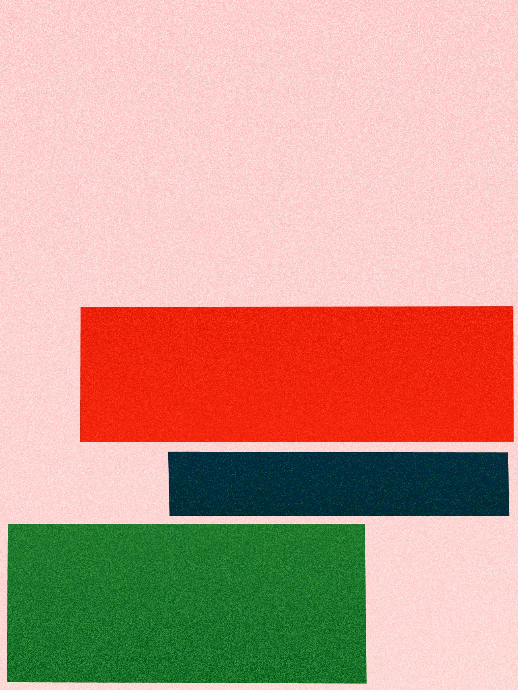 A temporary arrangement of material is exactly as it sounds. Run a set of shapes through an algorithm and the same through human hands. Place them side by side, and in the space between paint, thread, pixel, and code we find that no iteration is final.