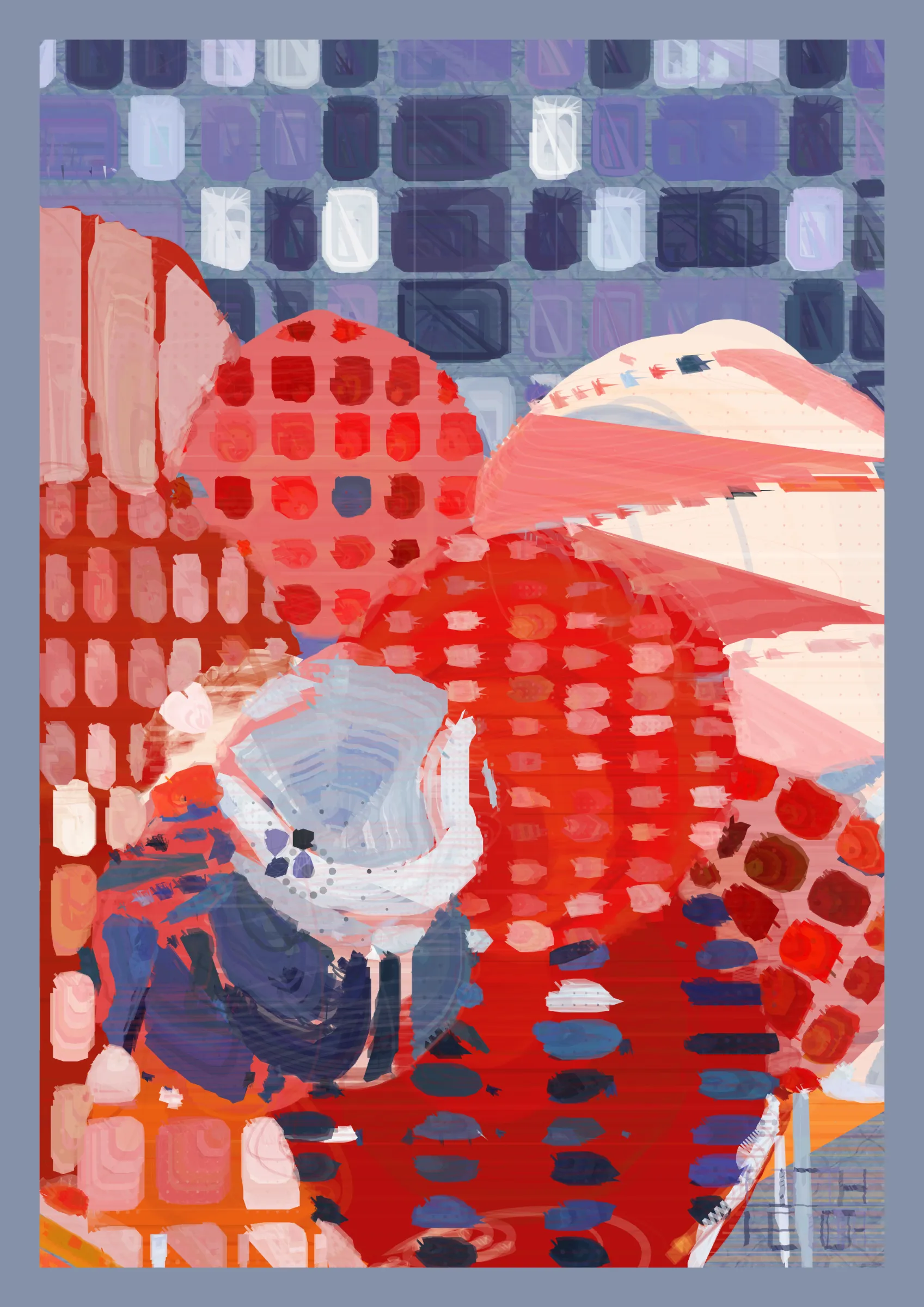 **Sparkling Goodbye** is a generative painting algorithm that celebrates all departures. It's a Farewell to the past, a Bye-Bye to the familiar, and a See-You-Later to faces that you will soon forget.

Each **Sparkling Goodbye** is meticulously loaded with machine-picked emotions, made from the finest ingredient (100% pixels, full refund if you find any impurities in our ingredient). This hands-off approach makes every single  **Sparkling Goodbye** a chaotic blend of happiness, sadness, serenity, and anxiety. With every glance, you'll discover the impulsiveness of the machine touch as you savor the delightful interplay of dramas that only a maniac generative algorithm can create.

Let **Sparkling Goodbye** create a moment for you. It will insist that goodbyes are not meant to be said with tears but with sparkling water.