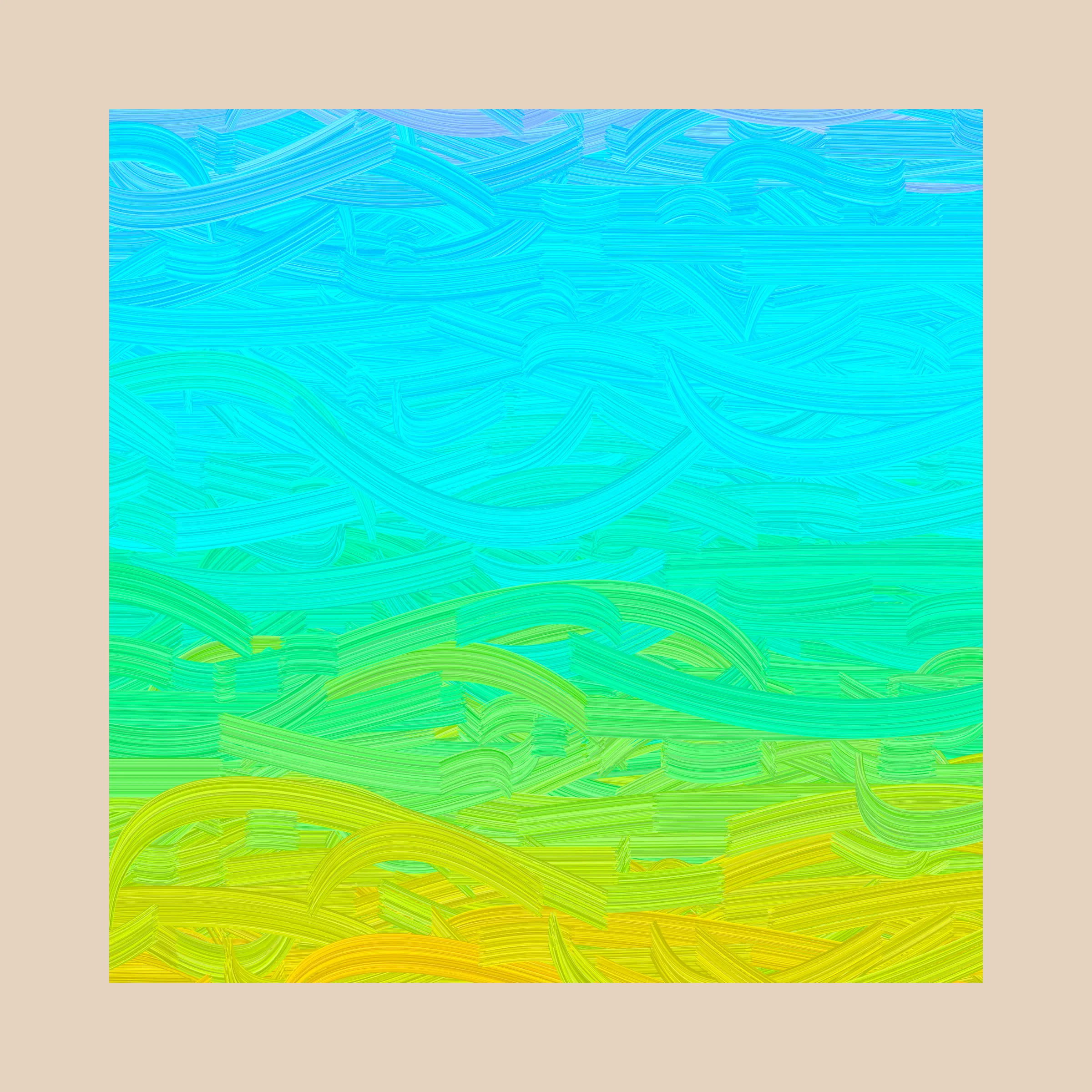 *Color Streams* is a return to my origins both personally and creatively. Simple gradients across color fields with the generative paint texture I love so much. These outputs remind me of simpler times and give me hope for our collective future. 

press "s" to save an image of the output in live mode

--


I am happy to partner with Bright Moments to bring these outputs to collectors as part of their Artist in Residence program. Available IRL at Bright Moments galleries and events around the world for the month of December 2022.