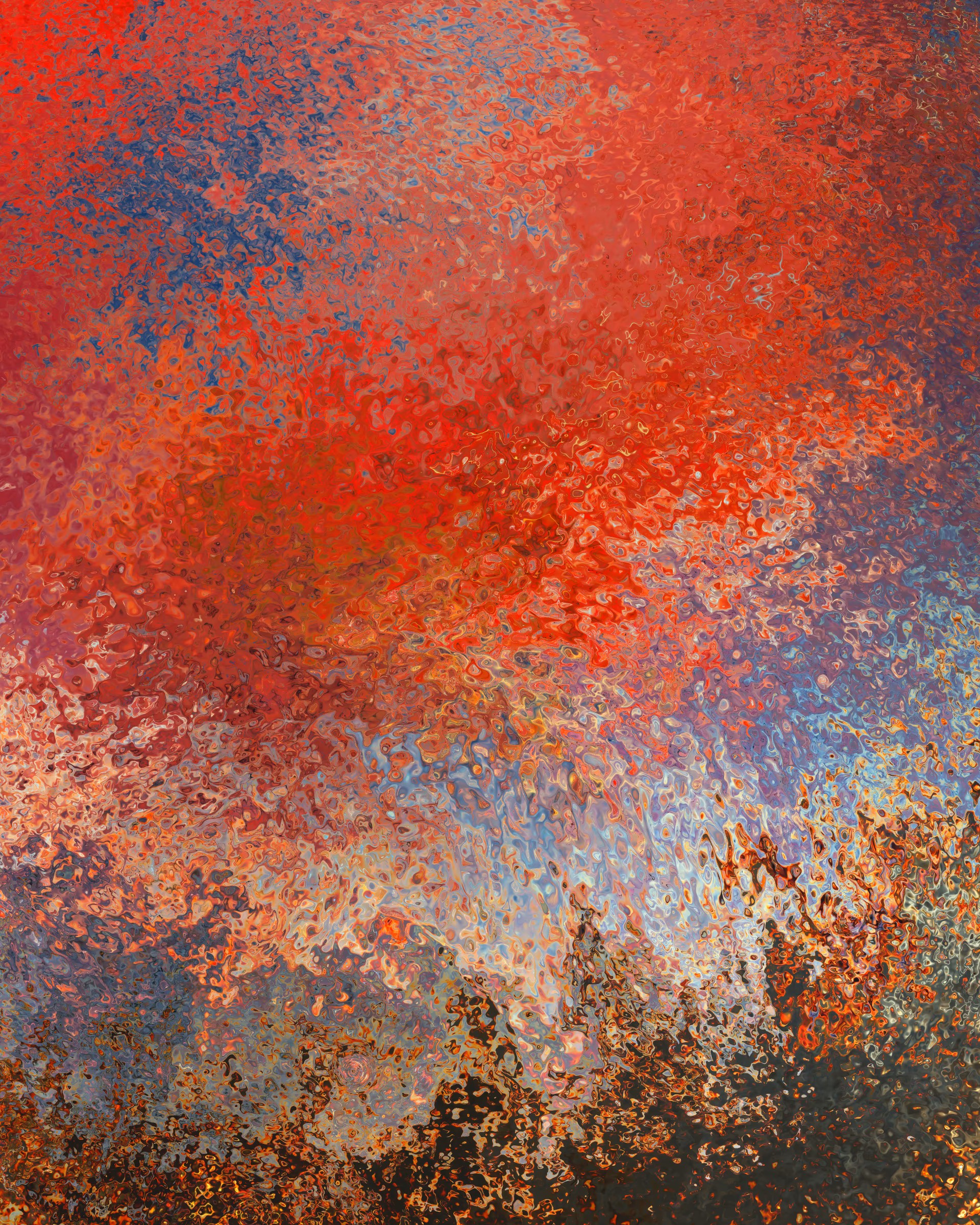 "What were the skies like when you were young?" - the orb

100 Sunsets is an exploration of the feeling of sunsets, the transformation from day to night, the intersection of color, gradients & time. The work explores the atmosphere and uses colors derived from atmospheric optics.  

This summer, I spent some days living on a boat with my family, and I loved watching the sunsets on the water.   I found myself often transfixed, and invariably having the discouraging thought about how nothing I could code would even come close to the wonderful chaos, the noise and oscillations I was seeing on the water surface.  It would be impossible to recreate these looks.  But I remember thinking, would it be possible to recreate the feeling? 

These studies are an attempt to capture the feeling -- of watching the sun set, of seeing a day end, and the start of something new. 

Press ‘h’ for high resolution, and ‘s’ to save an output image.