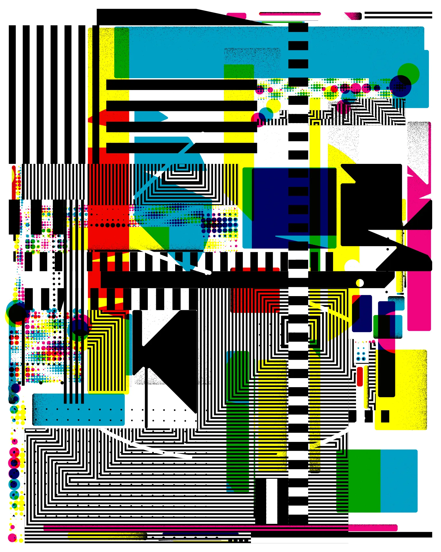 Images that are born from the combination of primitive elements: points, lines, and intersected elemental geometries. #purevisibility