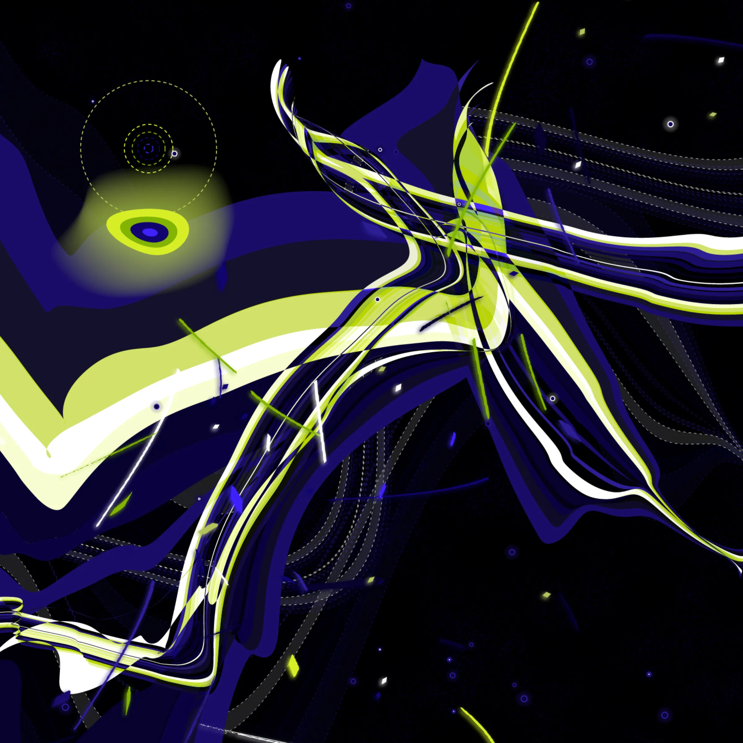 Brava meaning strong, fierce or spicy is a project about fragility. Fragility in various domains, including code, algorithms, systems, technology, and human experiences. The project visually represents fragility by showcasing how subtle changes to the algorithm and the technology running it can significantly impact shapes and the overall composition.
The dynamics and the final image mirrors the experience of jumping into the vast open water, where the act of diving into its expanse is both a reminder of our vulnerability and exhilarating.