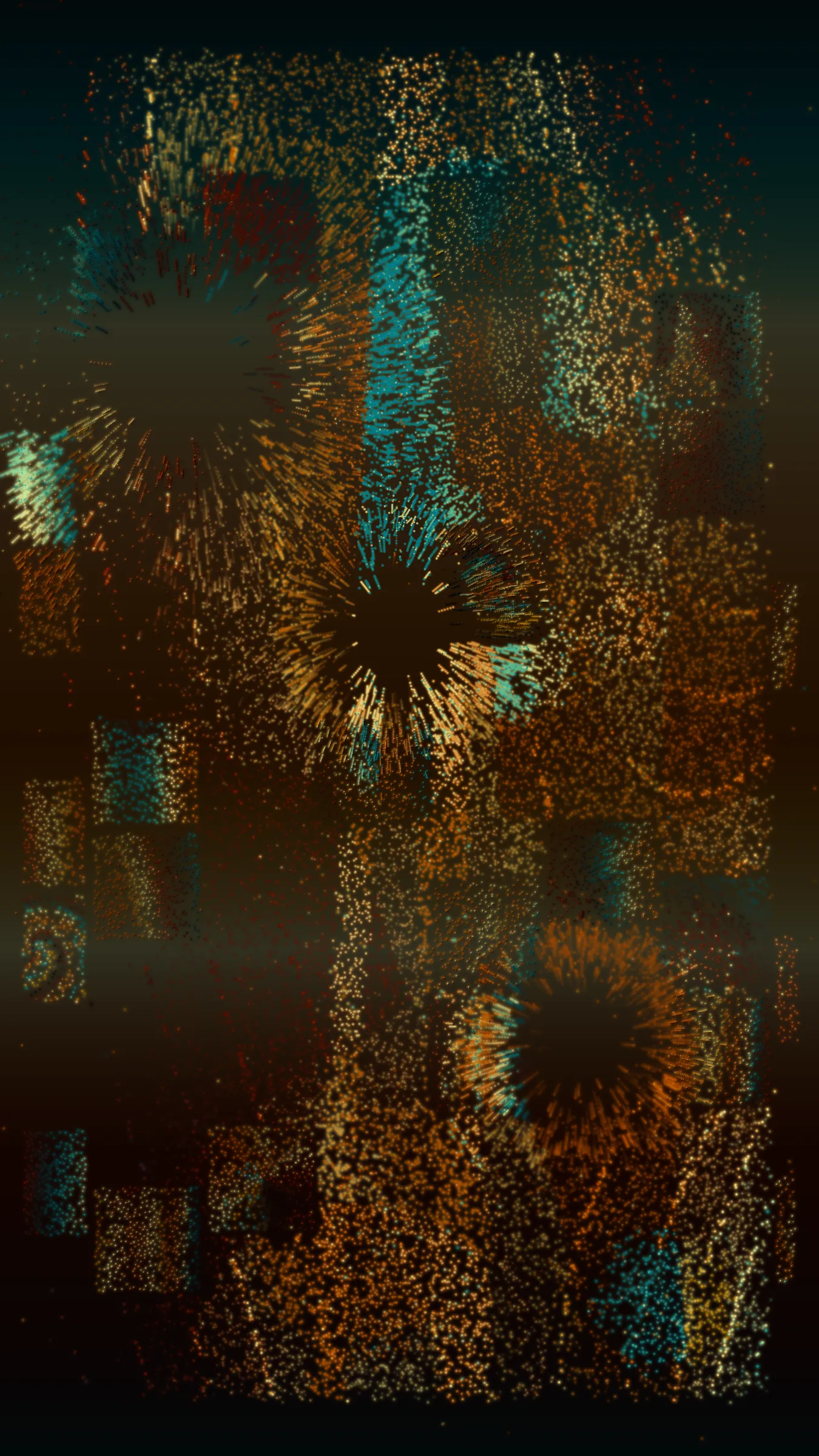 When duty calls and the Departed need to form ranks, who will heed the call?

"L'appel" explores order in the chaos of a battlefield - making sense of the unknown and fleeting world that lies beyond. Randomness, repetition, grids and overarching shapes pull the colors around, hoping to find a sense of wonder through the void.

Following "Décorés", the final act of the Departed series reflects on the fleeting nature of existence, inviting viewers to contemplate how our struggles give shape and meaning to our time on earth.