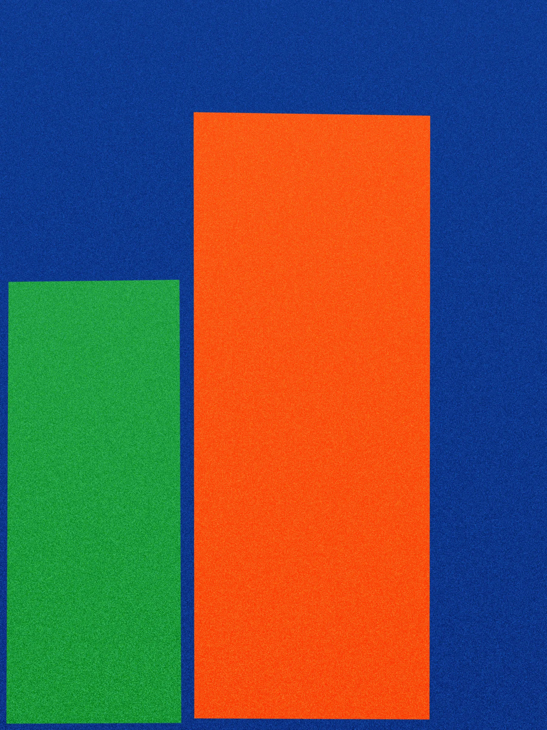A temporary arrangement of material is exactly as it sounds. Run a set of shapes through an algorithm and the same through human hands. Place them side by side, and in the space between paint, thread, pixel, and code we find that no iteration is final.