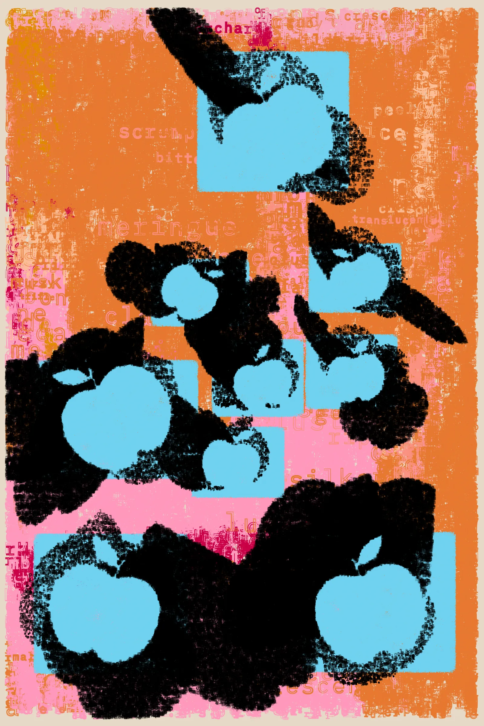 Tangible Pixels: Symbolic Fruit

We often think of digital art as this ethereal thing, 

code and pixels floating around 

with no grounding in the real world. 

But the more I work with this medium, 

the more I find a surprising tangibility in my pixels

and in the act of coding itself.
