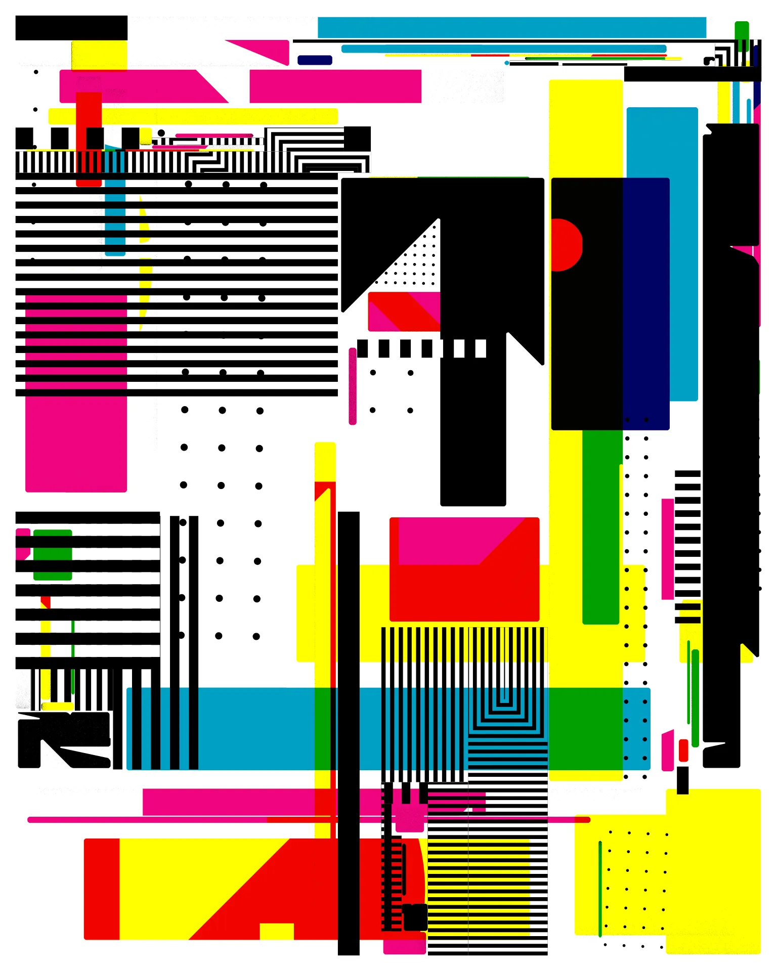 Images that are born from the combination of primitive elements: points, lines, and intersected elemental geometries. #purevisibility
