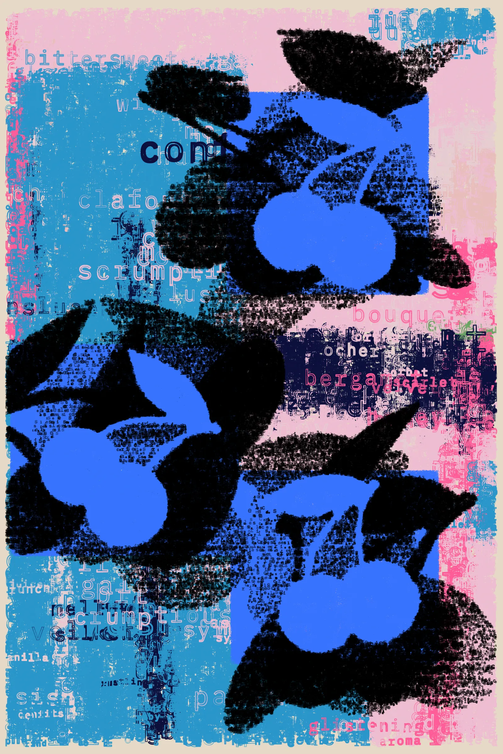 Tangible Pixels: Symbolic Fruit

We often think of digital art as this ethereal thing, 

code and pixels floating around 

with no grounding in the real world. 

But the more I work with this medium, 

the more I find a surprising tangibility in my pixels

and in the act of coding itself.
