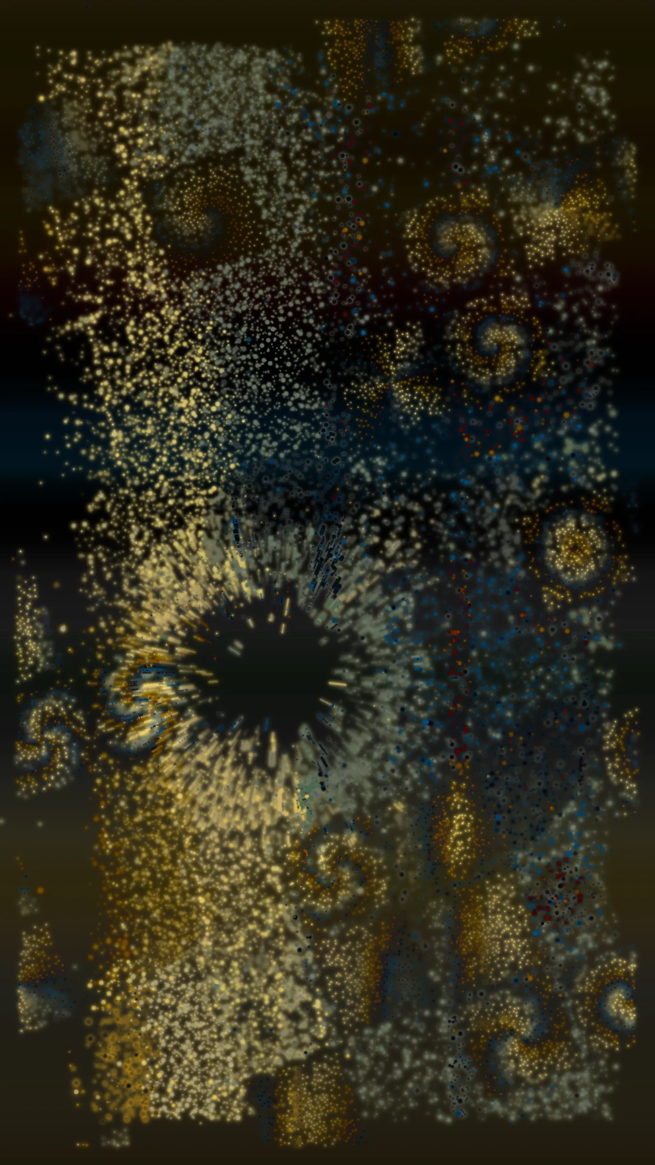 When duty calls and the Departed need to form ranks, who will heed the call?

"L'appel" explores order in the chaos of a battlefield - making sense of the unknown and fleeting world that lies beyond. Randomness, repetition, grids and overarching shapes pull the colors around, hoping to find a sense of wonder through the void.

Following "Décorés", the final act of the Departed series reflects on the fleeting nature of existence, inviting viewers to contemplate how our struggles give shape and meaning to our time on earth.