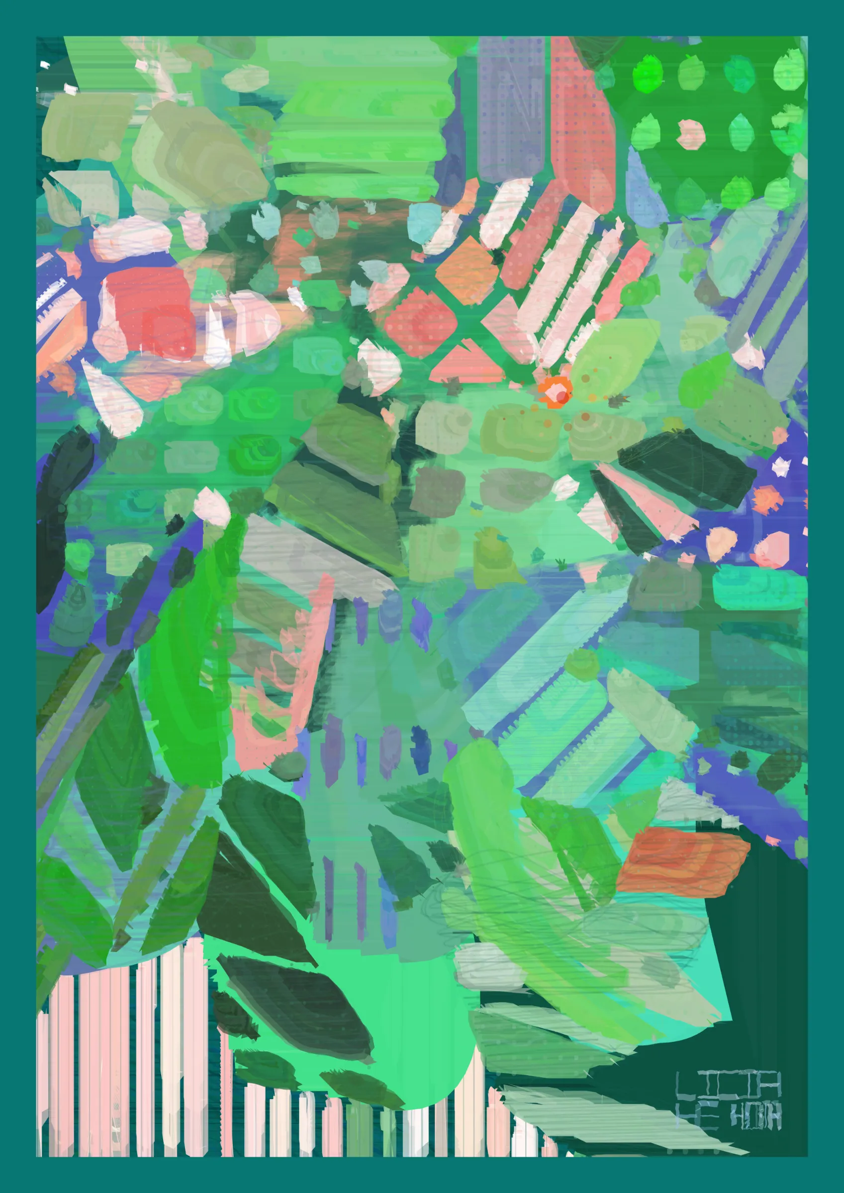 **Sparkling Goodbye** is a generative painting algorithm that celebrates all departures. It's a Farewell to the past, a Bye-Bye to the familiar, and a See-You-Later to faces that you will soon forget.

Each **Sparkling Goodbye** is meticulously loaded with machine-picked emotions, made from the finest ingredient (100% pixels, full refund if you find any impurities in our ingredient). This hands-off approach makes every single  **Sparkling Goodbye** a chaotic blend of happiness, sadness, serenity, and anxiety. With every glance, you'll discover the impulsiveness of the machine touch as you savor the delightful interplay of dramas that only a maniac generative algorithm can create.

Let **Sparkling Goodbye** create a moment for you. It will insist that goodbyes are not meant to be said with tears but with sparkling water.