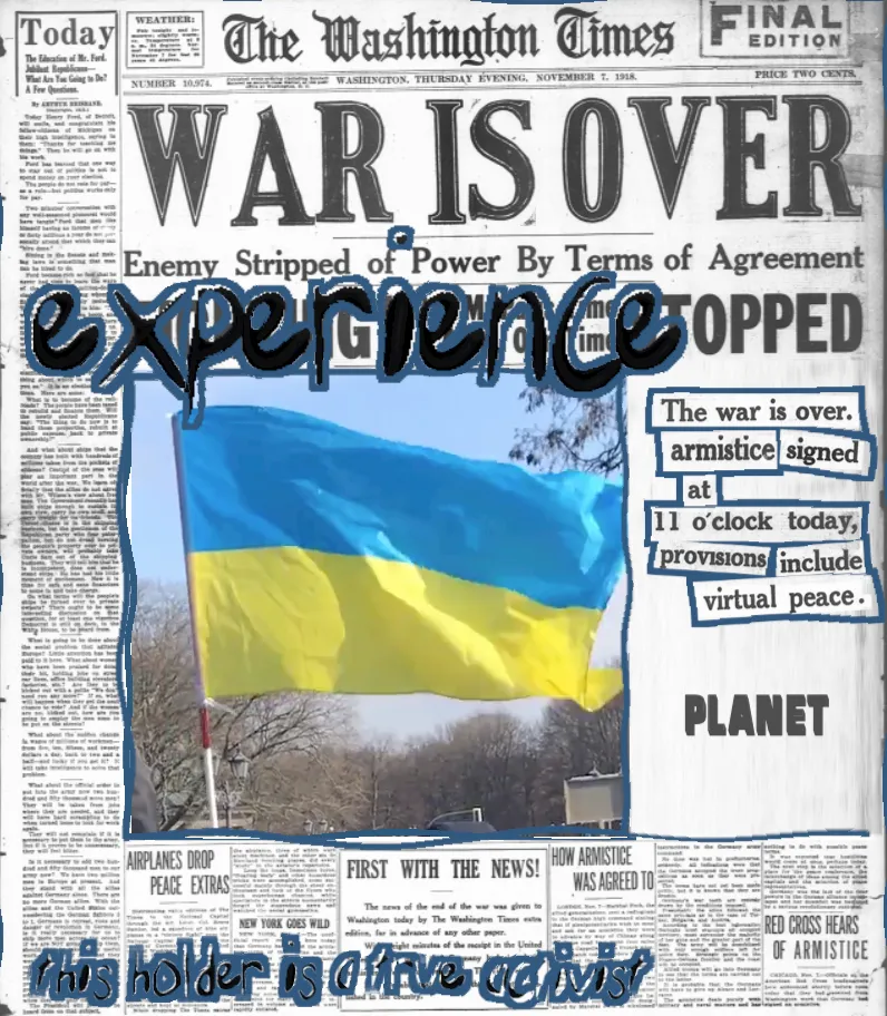 f*ck putin, straight up 

 Act 1 - Mint it, share it, anyone can choose a word. Words are from the <a target="_blank" href="https://www.forpeace.org/manifesto">For Peace</a> manifesto.  

 Act 2 - The final pieces are created with the chosen words. The Ethereum NFTs auto-update when ready, and the token w/ the most interactions becomes the rarest. 

 ACT 3 - Everyone who chooses a word receives a generative shadow NFT via polygon airdrop. 

 f*ck putin is a social live generative project where participation is rewarded to create the final NFTs. jiwa filmed the videos at an anti-war protest in Berlin, Feb 2022. 

 100% of the funds to be donated to Ukraine, hardcoded into the minting contract.  #height[0] #width[0]  

 ** The properties for this generative mint are ** Mainnet Id : 3000001 | Vibe : dancing | project : f*ck putin |