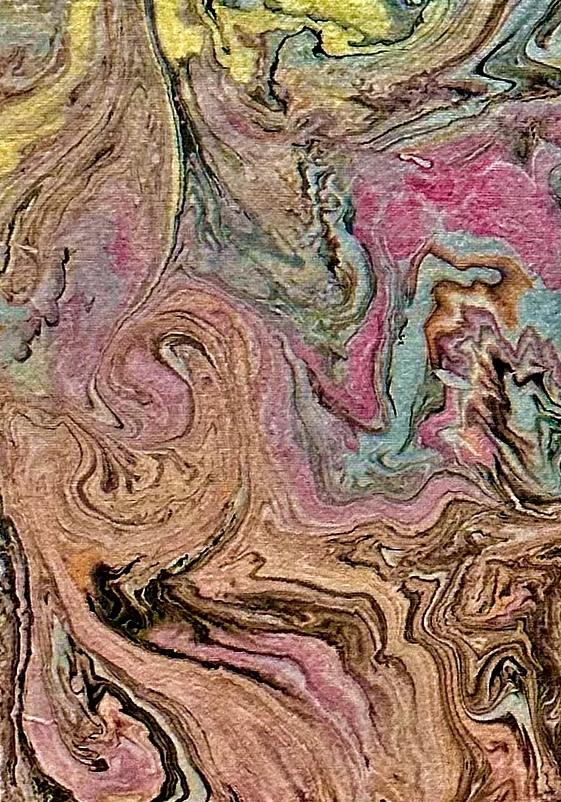chromatic ripple is my first foray into making physical art.

I used the suminagashi (water marbling) technique to impress the ink onto the paper. I am really fascinated by this technique because it reminds me a lot of generative art.

It's a wonderful collaboration between nature (water) and me, the artist with the ink.

Comes with physical!