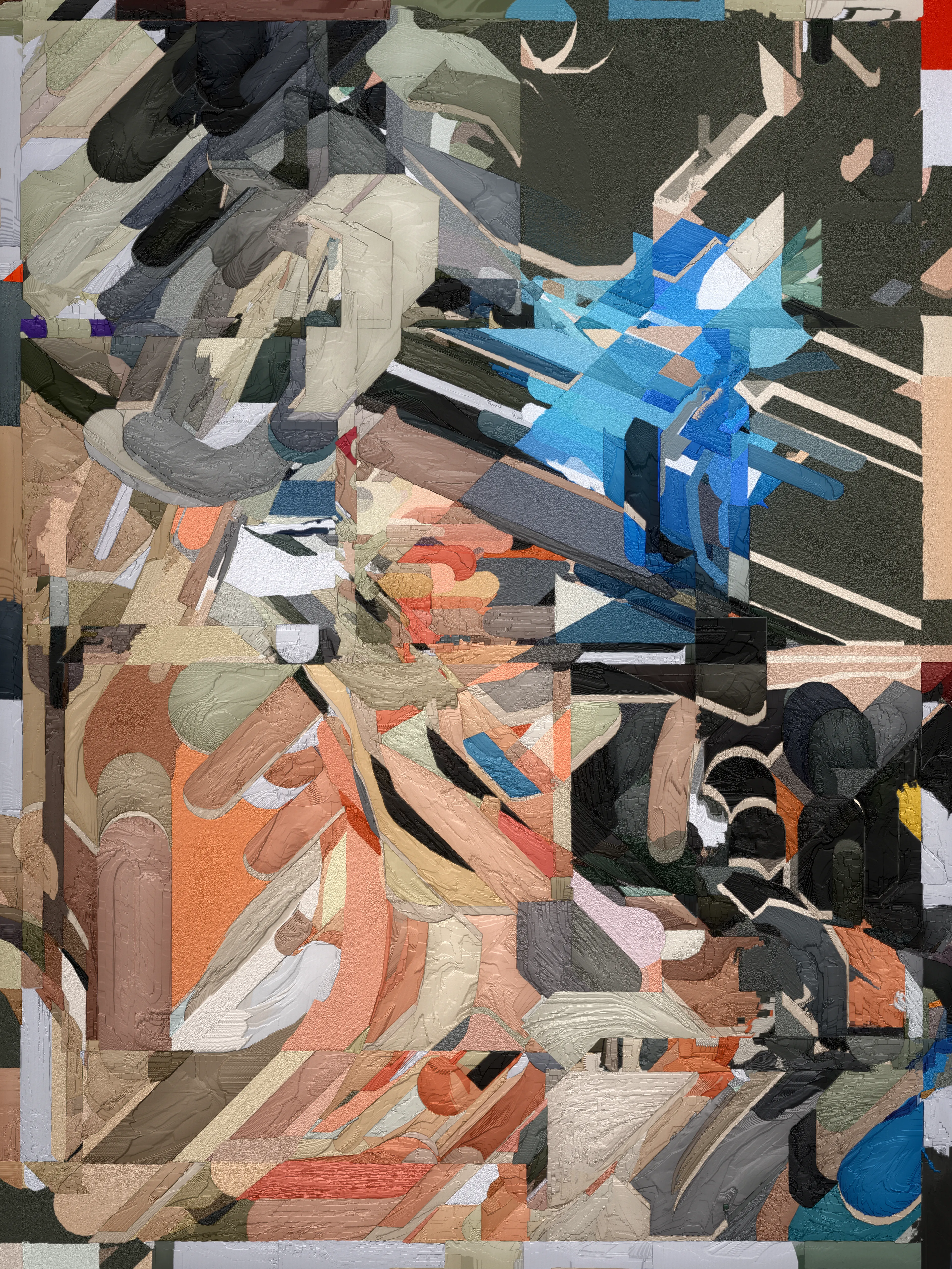 Mecha is a study of synthesized texture - procedurally, thematically, and physically. Each of these elements is approached with maximalism in mind. From the algorithm used to create Mecha, pushed to its breaking point, to the cutting-edge printmaking technology used to turn its pixels into atoms, Mecha seeks to expand boundaries in the physical realization of digital art.

Mecha was made in partnership with Avant Arte and was written in GLSL and JavasScript. All primary sales are accompanied by a three-dimensional UV resin print on aluminum plate. Every edition is straight from the algorithm and does not rely on any post-processing. 