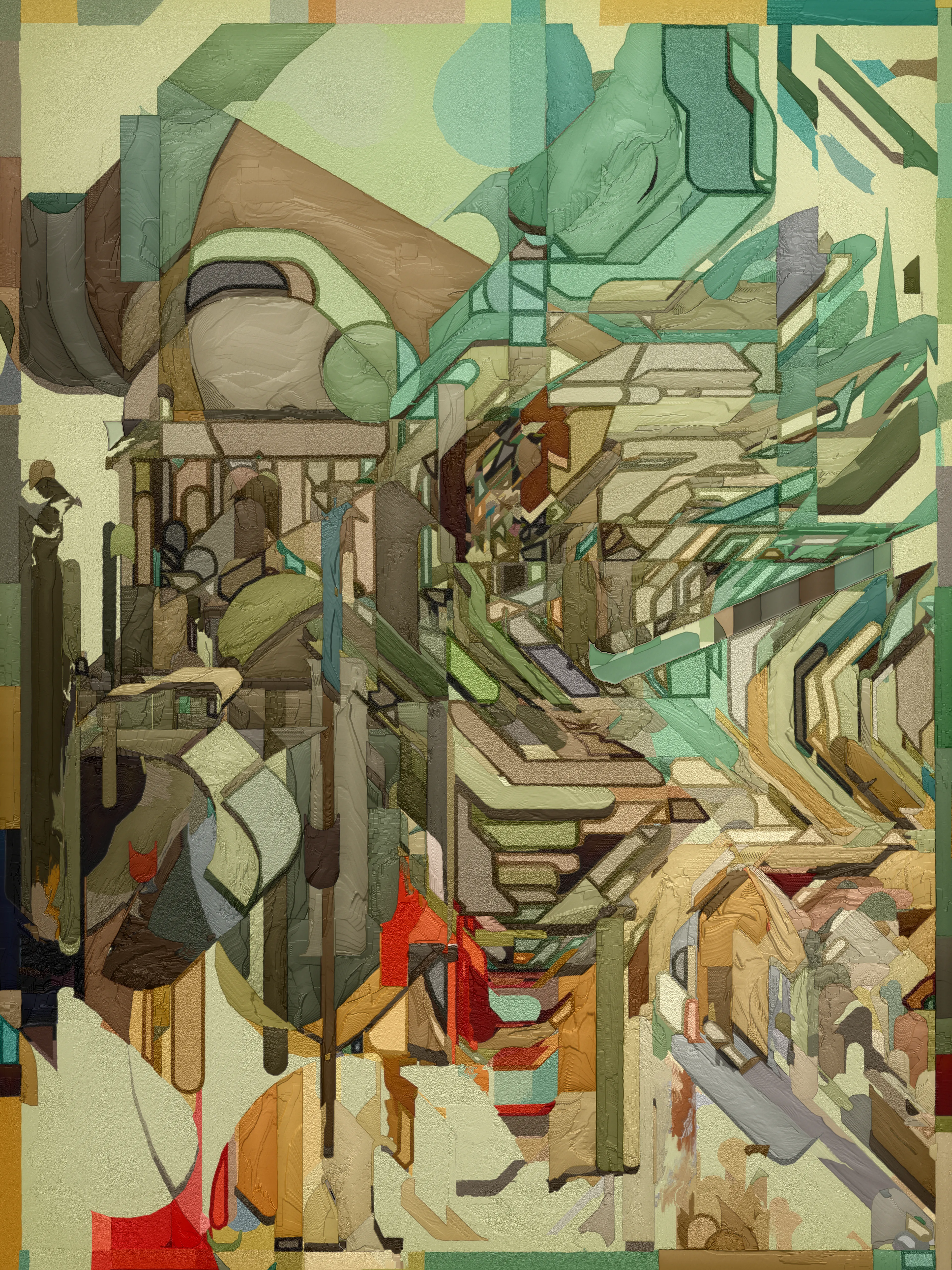 Mecha is a study of synthesized texture - procedurally, thematically, and physically. Each of these elements is approached with maximalism in mind. From the algorithm used to create Mecha, pushed to its breaking point, to the cutting-edge printmaking technology used to turn its pixels into atoms, Mecha seeks to expand boundaries in the physical realization of digital art.

Mecha was made in partnership with Avant Arte and was written in GLSL and JavasScript. All primary sales are accompanied by a three-dimensional UV resin print on aluminum plate. Every edition is straight from the algorithm and does not rely on any post-processing. 