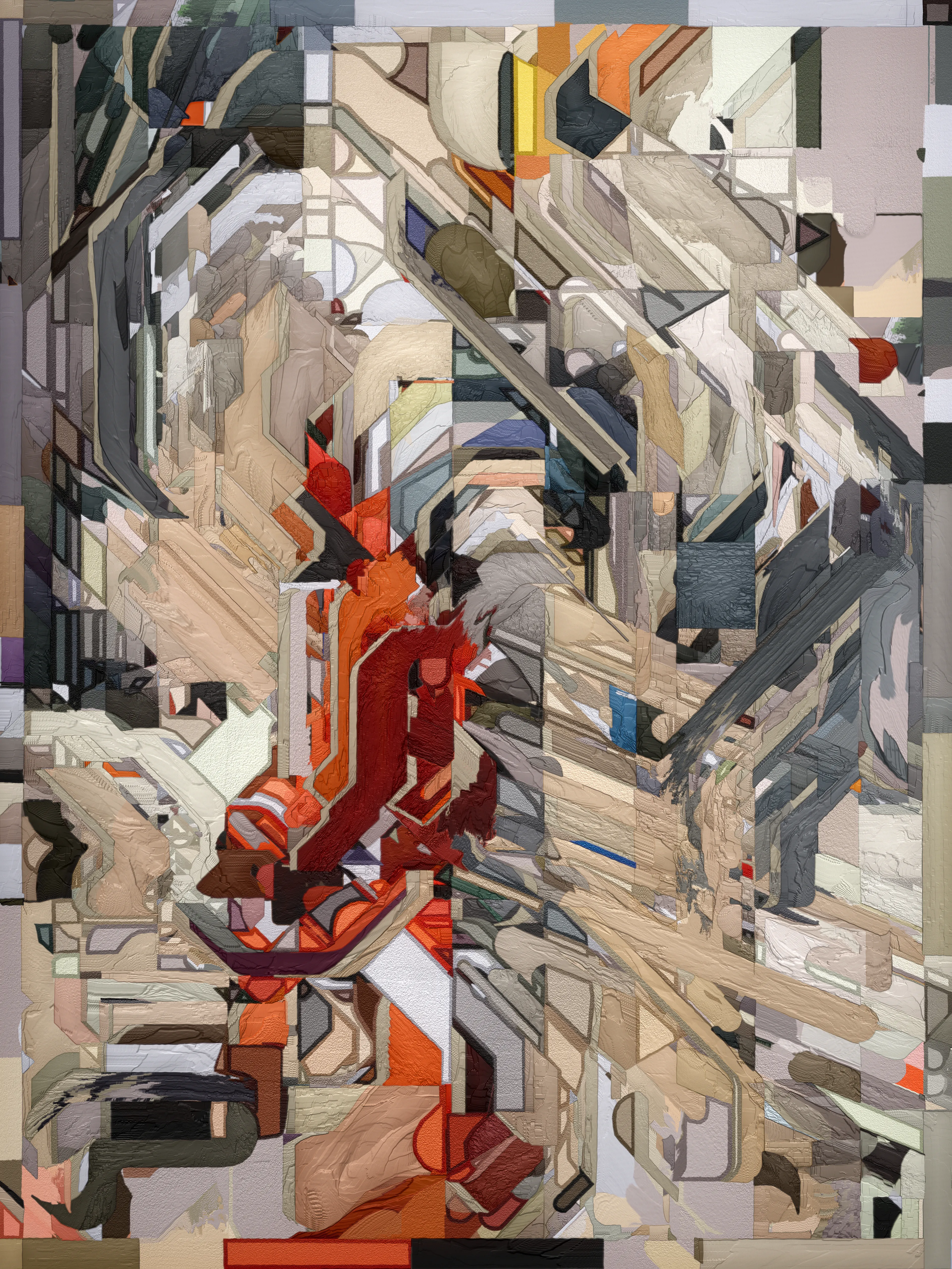 Mecha is a study of synthesized texture - procedurally, thematically, and physically. Each of these elements is approached with maximalism in mind. From the algorithm used to create Mecha, pushed to its breaking point, to the cutting-edge printmaking technology used to turn its pixels into atoms, Mecha seeks to expand boundaries in the physical realization of digital art.

Mecha was made in partnership with Avant Arte and was written in GLSL and JavasScript. All primary sales are accompanied by a three-dimensional UV resin print on aluminum plate. Every edition is straight from the algorithm and does not rely on any post-processing. 