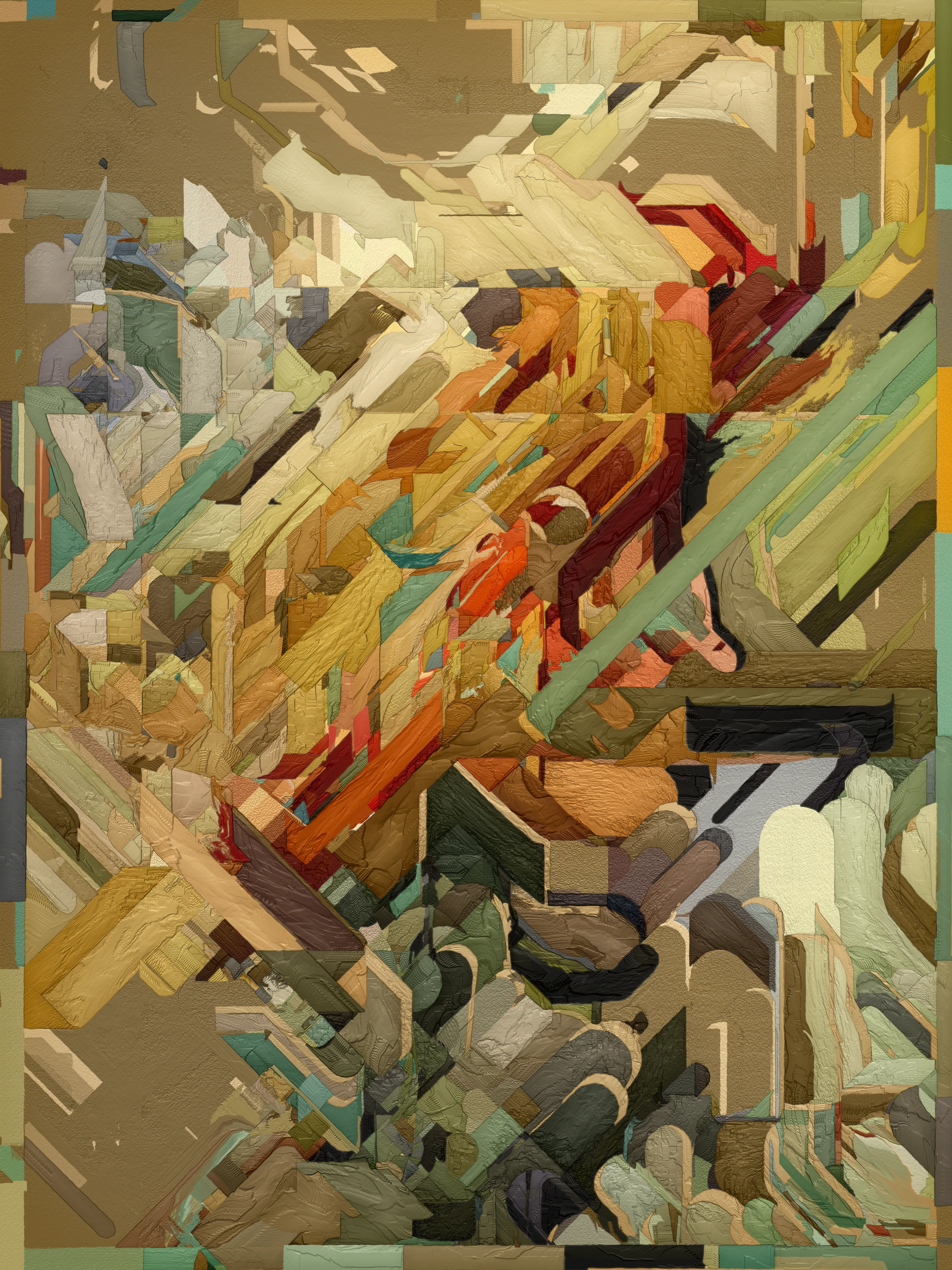 Mecha is a study of synthesized texture - procedurally, thematically, and physically. Each of these elements is approached with maximalism in mind. From the algorithm used to create Mecha, pushed to its breaking point, to the cutting-edge printmaking technology used to turn its pixels into atoms, Mecha seeks to expand boundaries in the physical realization of digital art.

Mecha was made in partnership with Avant Arte and was written in GLSL and JavasScript. All primary sales are accompanied by a three-dimensional UV resin print on aluminum plate. Every edition is straight from the algorithm and does not rely on any post-processing. 