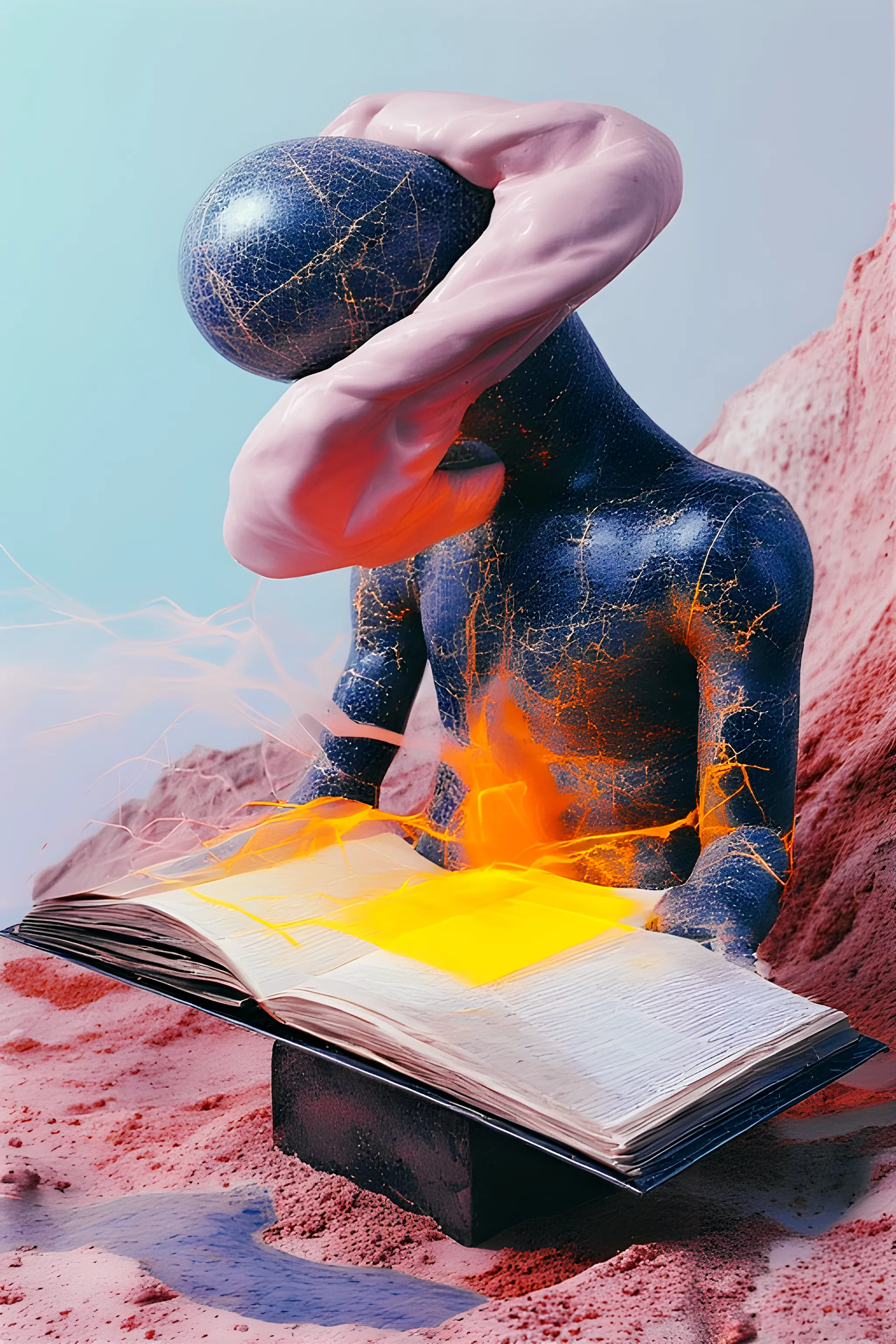 "Nouvelle Lag" / "NULAG" is AI-photo series made during the process of consciousness transmigration that occurs every time I open a screen.

Colleactor + AI, 2025