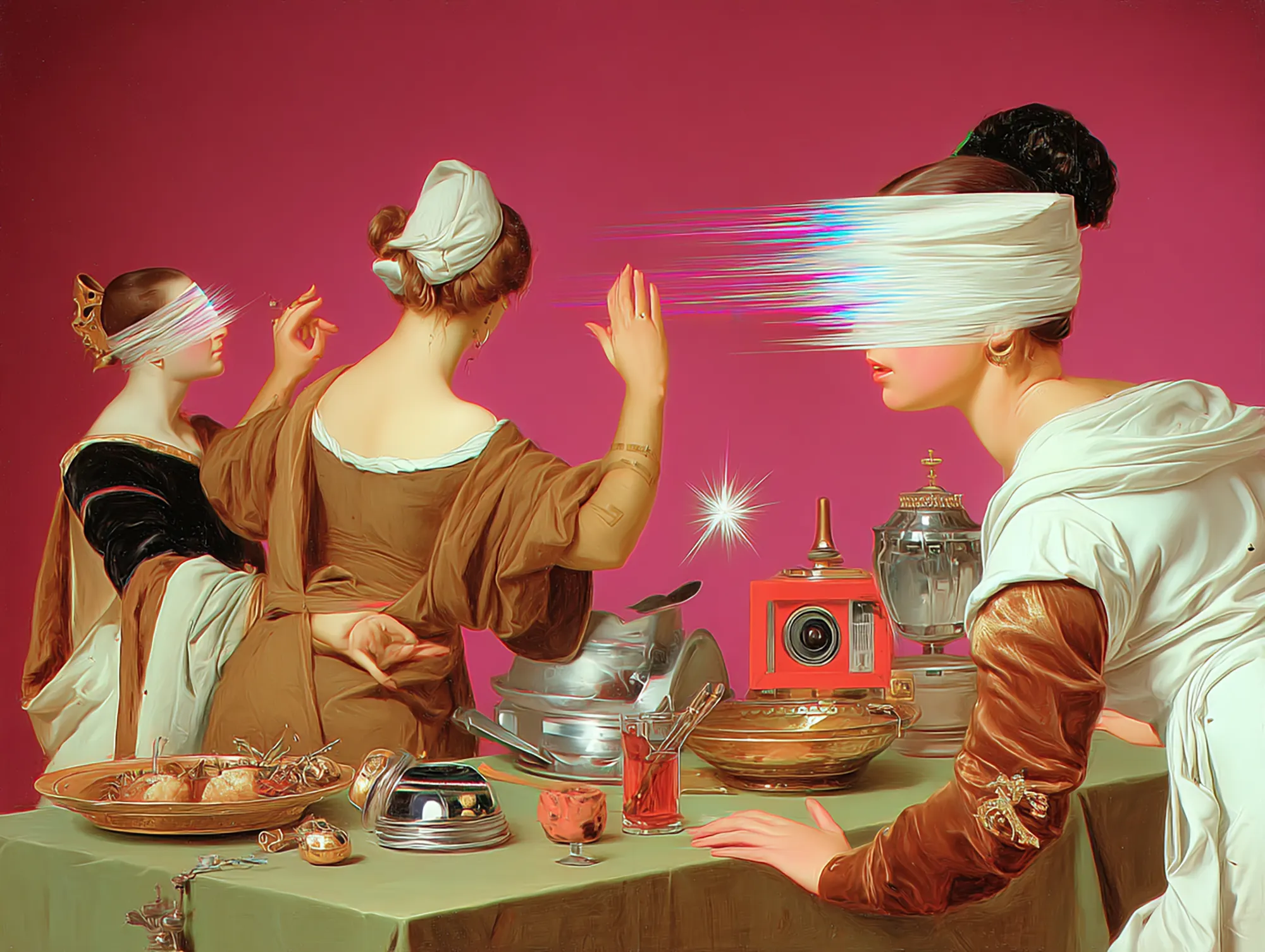 Anachronism is a series of 333 AI-generated works reimagining the Renaissance through the lens of corrupted foresight. These paintings ask: what if the art of that era had been fractured by technological distortion, and how might visual symbols—once laden with spiritual, political, or cultural meaning—have been read in their own time, versus how we reinterpret them now with the burden and benefit of hindsight? Each image is both homage and disruption: a dialogue between human and machine. By reframing Renaissance vision through the distortions of artificial intelligence, Anachronism proposes a speculative history—an alternate canon shaped not by brush and pigment alone, but by the unpredictable hand of technology across centuries.