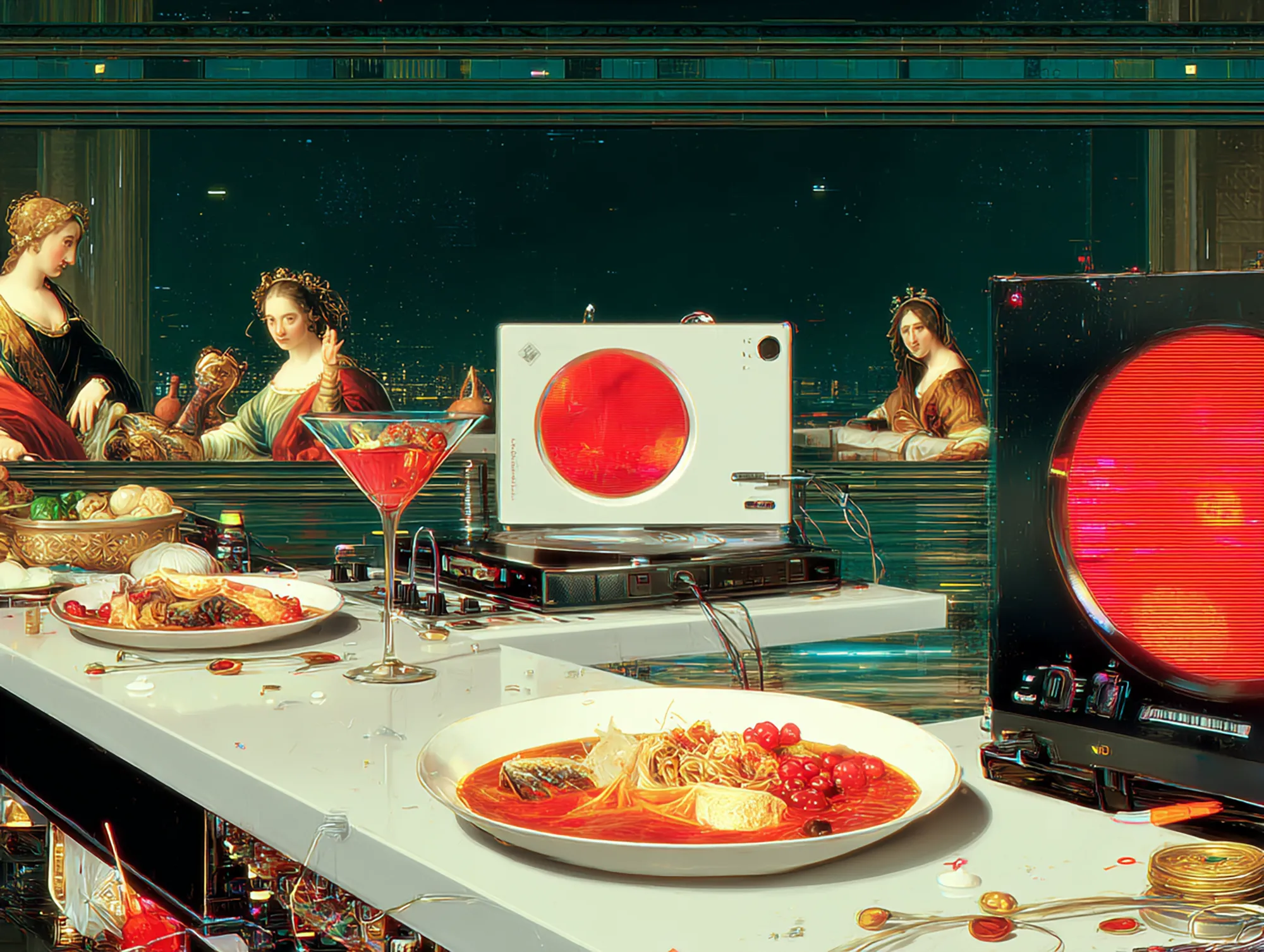 Anachronism is a series of 333 AI-generated works reimagining the Renaissance through the lens of corrupted foresight. These paintings ask: what if the art of that era had been fractured by technological distortion, and how might visual symbols—once laden with spiritual, political, or cultural meaning—have been read in their own time, versus how we reinterpret them now with the burden and benefit of hindsight? Each image is both homage and disruption: a dialogue between human and machine. By reframing Renaissance vision through the distortions of artificial intelligence, Anachronism proposes a speculative history—an alternate canon shaped not by brush and pigment alone, but by the unpredictable hand of technology across centuries.