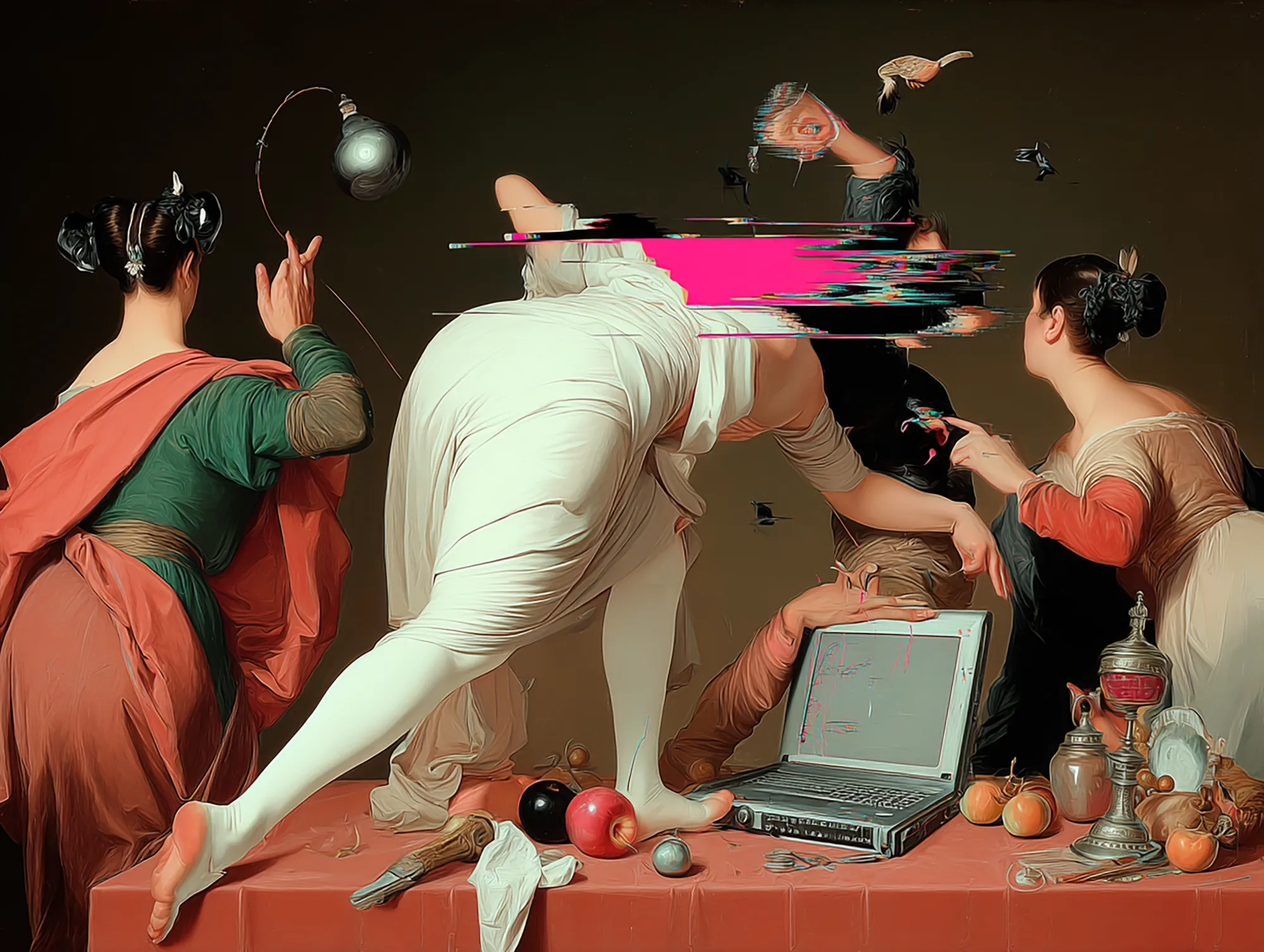 Anachronism is a series of 333 AI-generated works reimagining the Renaissance through the lens of corrupted foresight. These paintings ask: what if the art of that era had been fractured by technological distortion, and how might visual symbols—once laden with spiritual, political, or cultural meaning—have been read in their own time, versus how we reinterpret them now with the burden and benefit of hindsight? Each image is both homage and disruption: a dialogue between human and machine. By reframing Renaissance vision through the distortions of artificial intelligence, Anachronism proposes a speculative history—an alternate canon shaped not by brush and pigment alone, but by the unpredictable hand of technology across centuries.