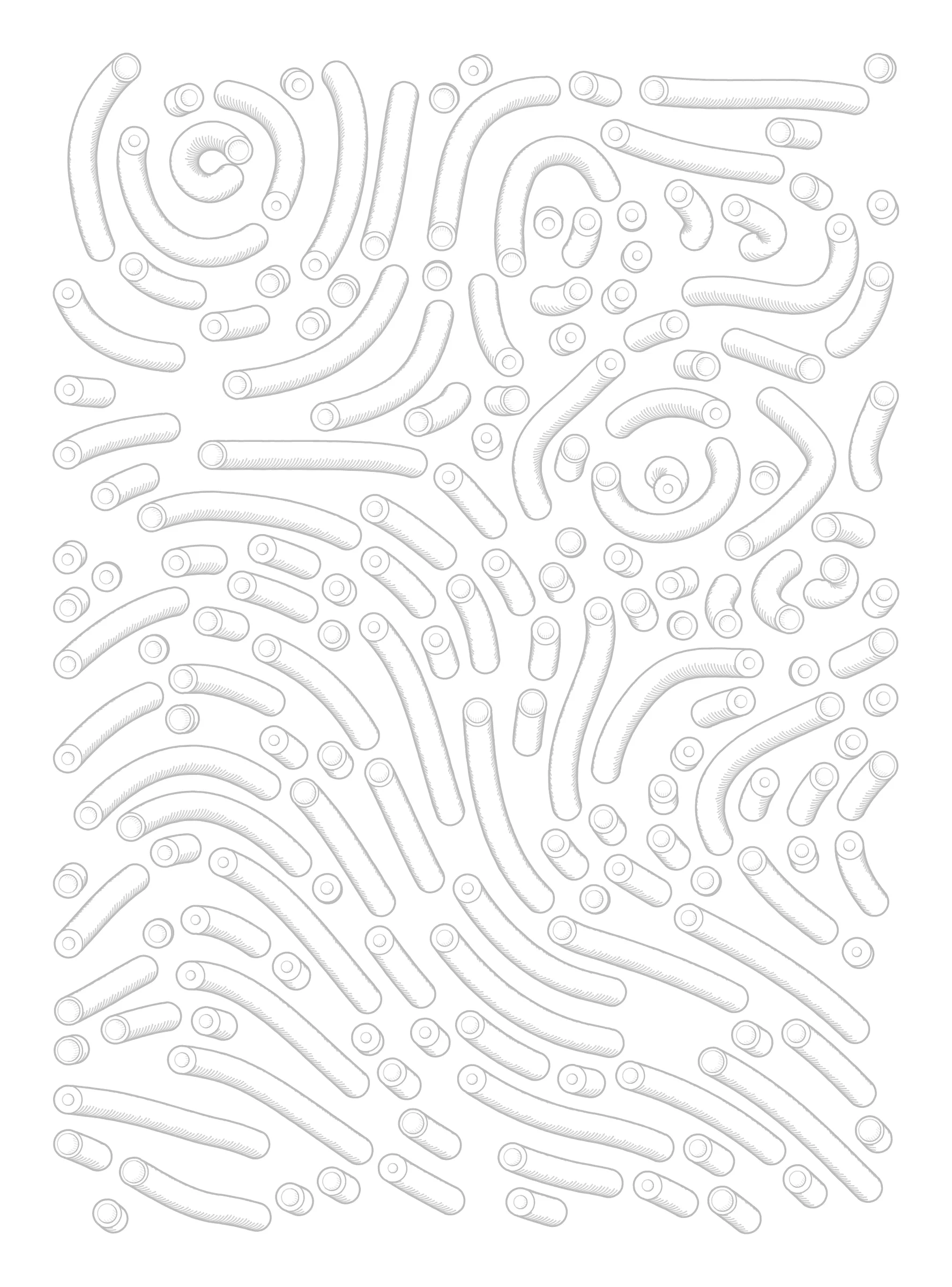 A generative series inspired by childhood memories, play and exploration. The program can use a variety of motions, collision types, colour processes, palettes and scales to create a wide range playful output.