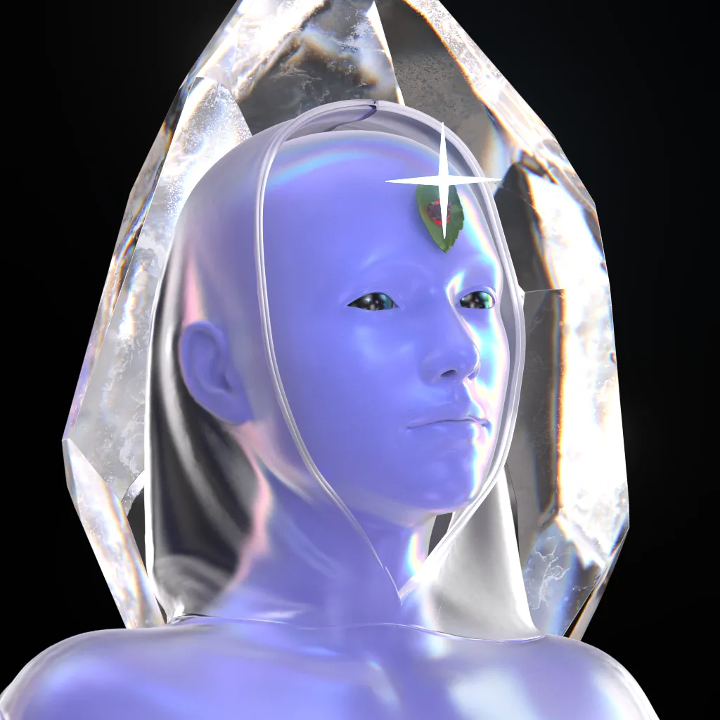 You are billions of gigaparsecs away from earth, floating on a rust-coloured planet. The sky is black and the ground is rumbling. The dream feels vivid and real.

Sculptures made of liquid metal and glowing crystal embellish the planets in LVCIDIA. Created long ago by intergalactic artists, they express the fragility of our existence and the beauty of our humanity.

Today, they are yours to explore.