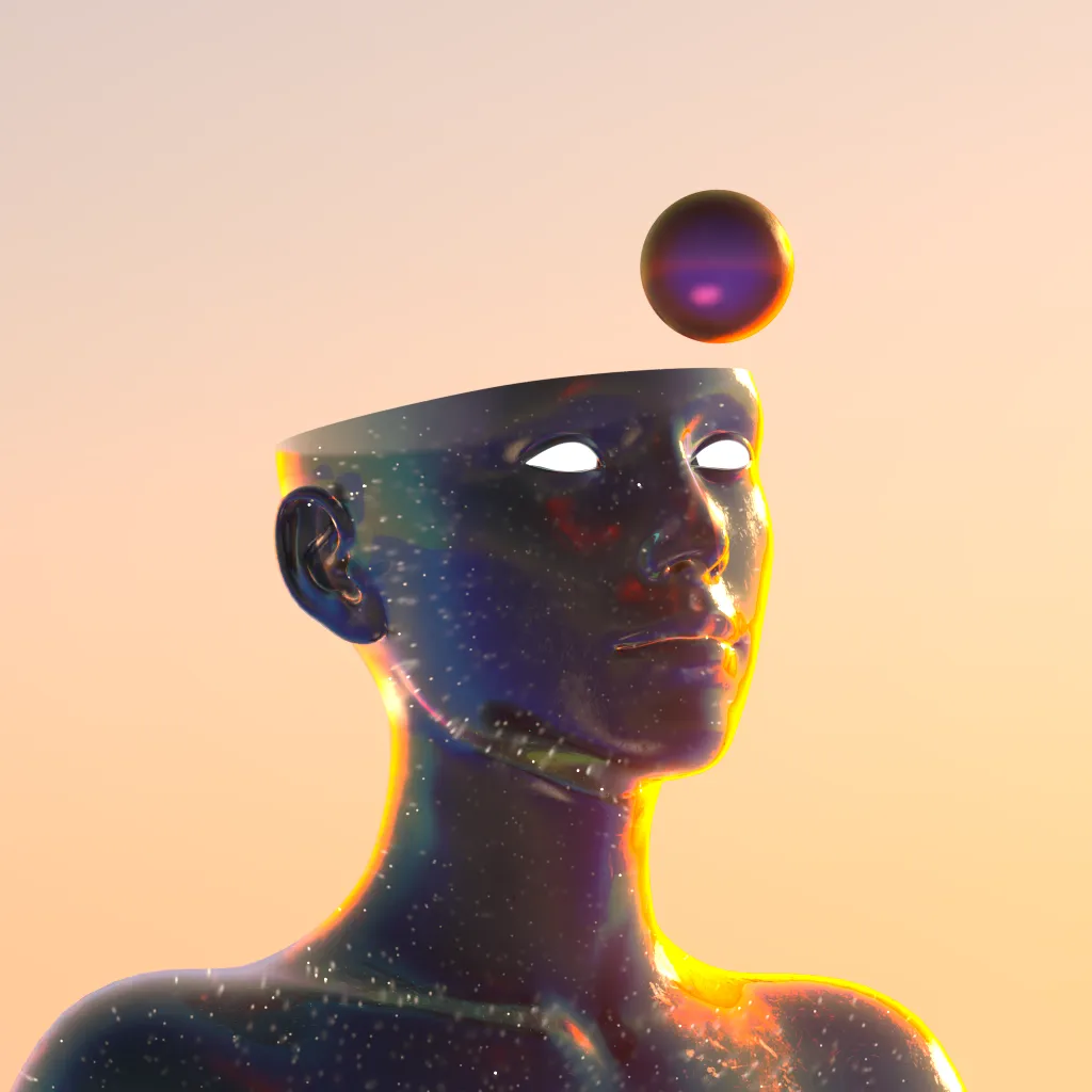 You are billions of gigaparsecs away from earth, floating on a rust-coloured planet. The sky is black and the ground is rumbling. The dream feels vivid and real.

Sculptures made of liquid metal and glowing crystal embellish the planets in LVCIDIA. Created long ago by intergalactic artists, they express the fragility of our existence and the beauty of our humanity.

Today, they are yours to explore.