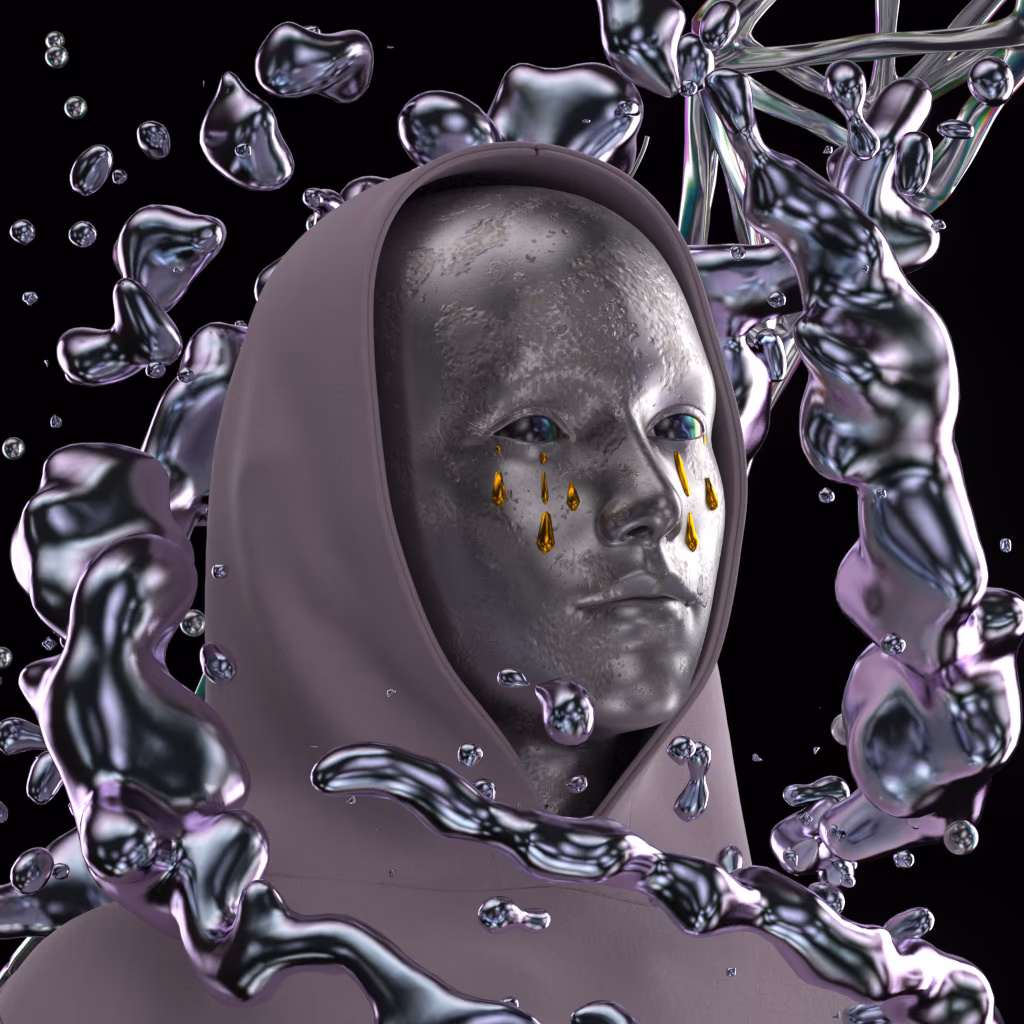 You are billions of gigaparsecs away from earth, floating on a rust-coloured planet. The sky is black and the ground is rumbling. The dream feels vivid and real.

Sculptures made of liquid metal and glowing crystal embellish the planets in LVCIDIA. Created long ago by intergalactic artists, they express the fragility of our existence and the beauty of our humanity.

Today, they are yours to explore.