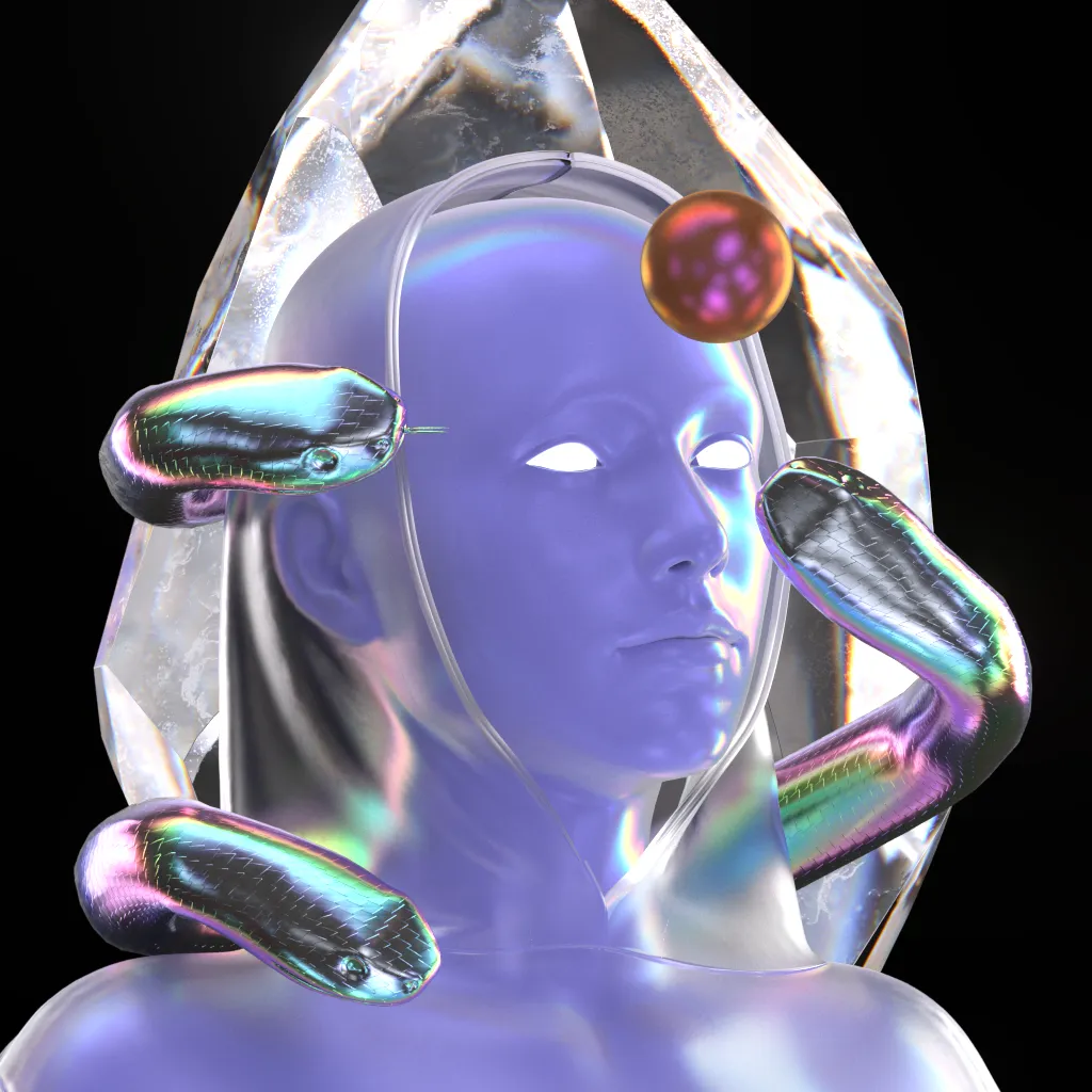 You are billions of gigaparsecs away from earth, floating on a rust-coloured planet. The sky is black and the ground is rumbling. The dream feels vivid and real.

Sculptures made of liquid metal and glowing crystal embellish the planets in LVCIDIA. Created long ago by intergalactic artists, they express the fragility of our existence and the beauty of our humanity.

Today, they are yours to explore.