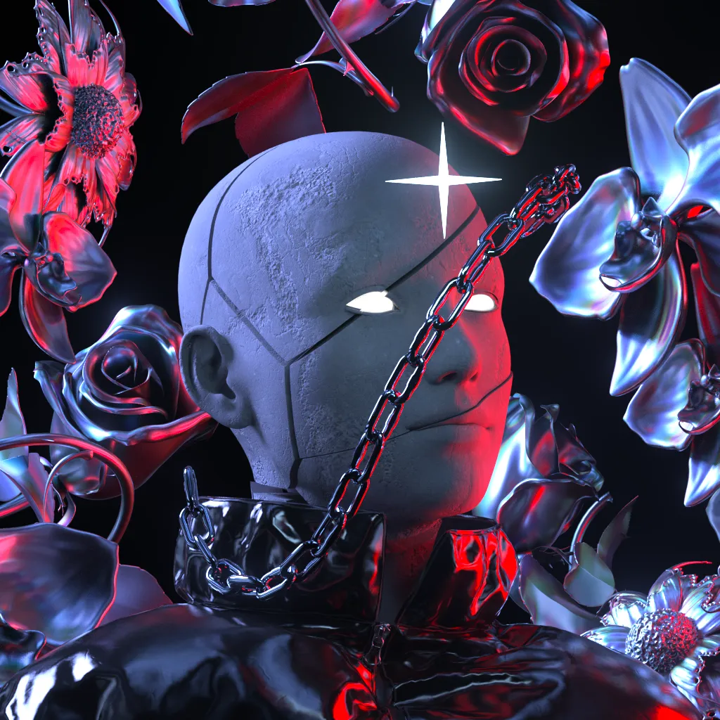 You are billions of gigaparsecs away from earth, floating on a rust-coloured planet. The sky is black and the ground is rumbling. The dream feels vivid and real.

Sculptures made of liquid metal and glowing crystal embellish the planets in LVCIDIA. Created long ago by intergalactic artists, they express the fragility of our existence and the beauty of our humanity.

Today, they are yours to explore.