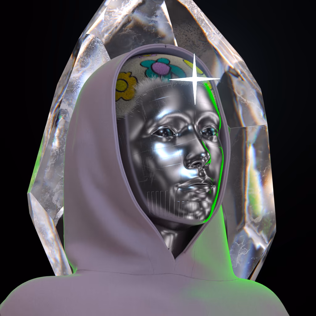 You are billions of gigaparsecs away from earth, floating on a rust-coloured planet. The sky is black and the ground is rumbling. The dream feels vivid and real.

Sculptures made of liquid metal and glowing crystal embellish the planets in LVCIDIA. Created long ago by intergalactic artists, they express the fragility of our existence and the beauty of our humanity.

Today, they are yours to explore.