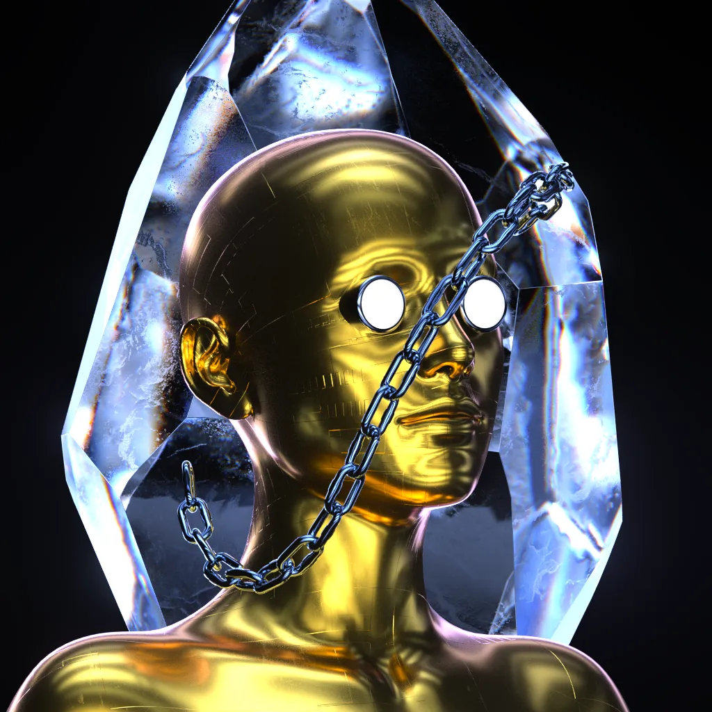 You are billions of gigaparsecs away from earth, floating on a rust-coloured planet. The sky is black and the ground is rumbling. The dream feels vivid and real.

Sculptures made of liquid metal and glowing crystal embellish the planets in LVCIDIA. Created long ago by intergalactic artists, they express the fragility of our existence and the beauty of our humanity.

Today, they are yours to explore.