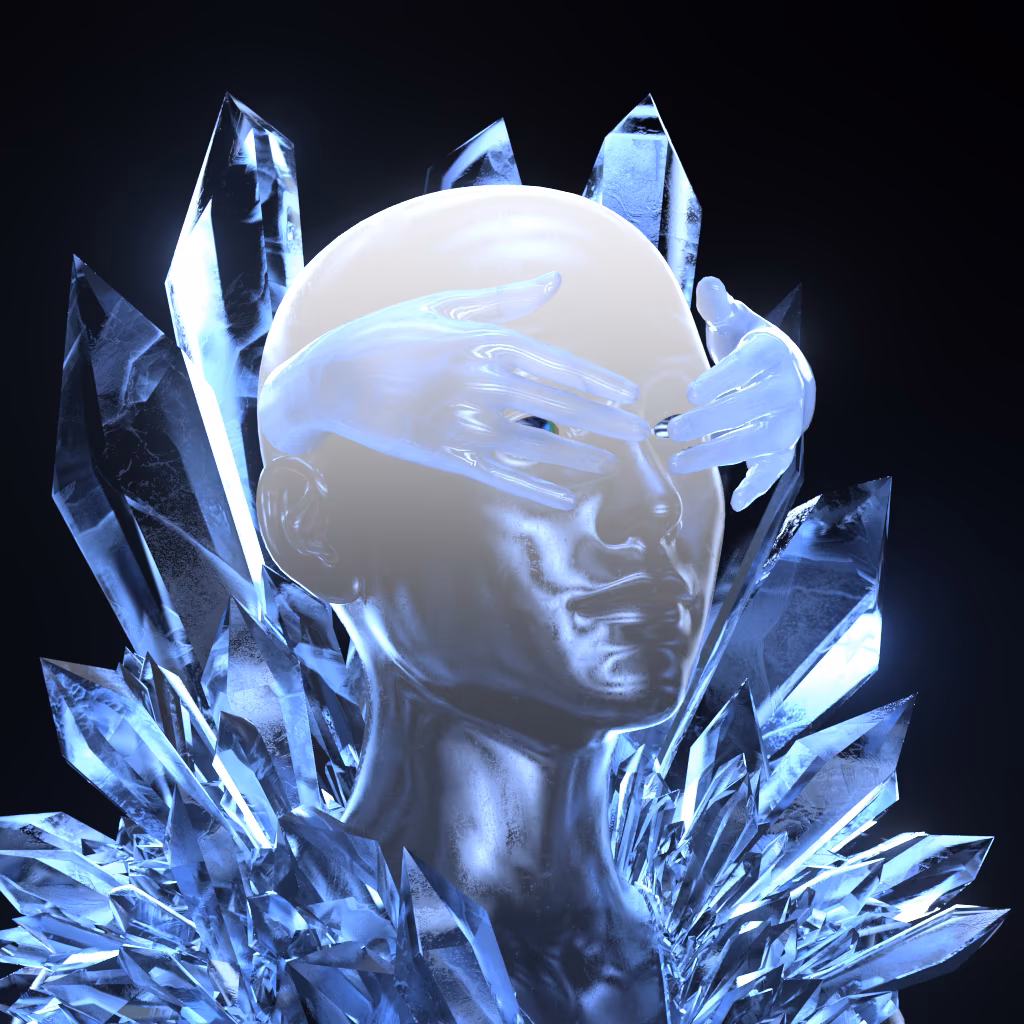 You are billions of gigaparsecs away from earth, floating on a rust-coloured planet. The sky is black and the ground is rumbling. The dream feels vivid and real.

Sculptures made of liquid metal and glowing crystal embellish the planets in LVCIDIA. Created long ago by intergalactic artists, they express the fragility of our existence and the beauty of our humanity.

Today, they are yours to explore.