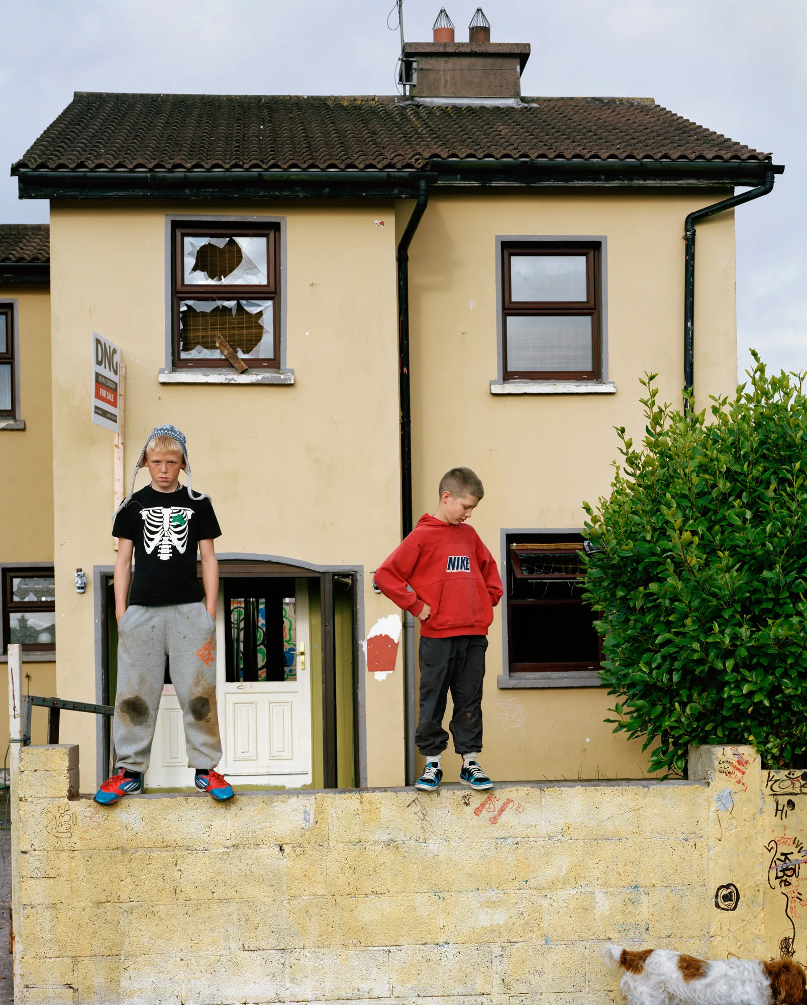 Image caption: In 2012 Ireland was working its way out of the global economic downturn of 2008. Unemployment more than tripled as the economy contracted from the peak years of the Celtic Tiger. The year began with Occupy Cork taking over an abandoned building in nearby Cork City to protest economic inequality, social injustice and corporate greed.

Assembly and Sasha Wolf Projects present “My Last Day at Seventeen,” the genesis NFT collection by an American photographer Doug DuBois. Combining portraits, spontaneous encounters and collaborative performances, the images in "My Last Day at Seventeen" hover between documentary and fiction. Doug DuBois was first introduced to a group of teenagers from the Russell Heights housing estate while he was an artist-in-residence in Cobh, on the southwest coast of Ireland. He was fascinated by the insular neighborhood, in which "everyone seems to be someone's cousin, former girlfriend, or spouse." DuBois gained entry when two participants of a workshop he taught took him to a local hangout spot, opening his eyes to a world of not-quite-adults, struggling through the last days of their childhood. Over the course of five years, DuBois returned to Russell Heights examining the uncertainties of growing up in Ireland today while highlighting the unique relationship between artist and subject.

Doug Dubois is a widely-exhibited American photographer well known for capturing intimate familial scenes. His photographs are in the collection of the Museum of Modern Art in NY; SFMOMA in San Francisco; J. Paul Getty Museum and LACMA in Los Angeles; The Museum of Fine Art in Houston; the Library of Congress in Washington DC; and the Victoria and Albert Museum, London.