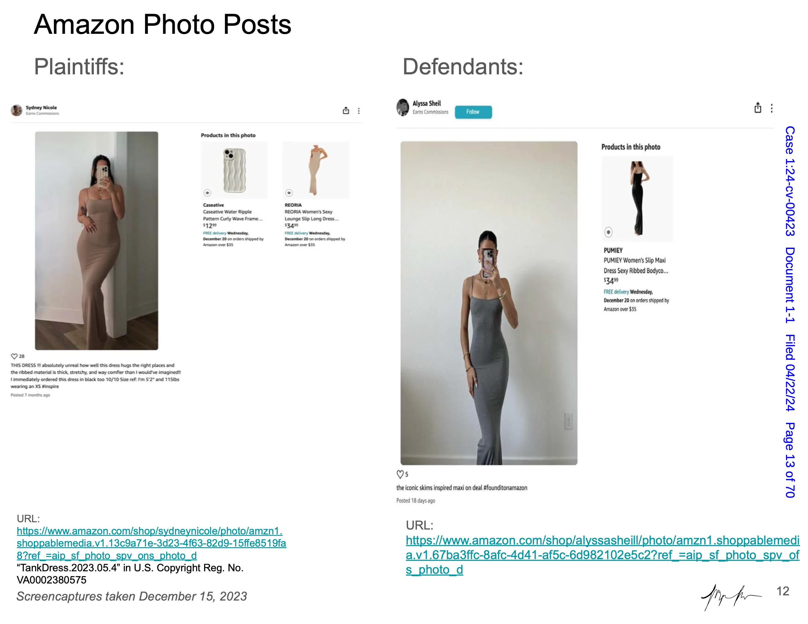 Envy

Maya Man is an artist focused on contemporary identity culture on the internet. Her work examines dominant narratives around femininity, authenticity, and the performance of self online. In _Hard Copy_ she examines a lawsuit between influencers Sydney Nicole Gifford and Alyssa Sheil, colloquially known as the “Sad Beige Lawsuit,” in which Gifford accused Sheil of replicating her content—from decor, to clothes, to nearly every aspect of her online persona. Each artwork is a page from an official legal document, taken directly from court filings and electronically signed by the artist. Presented as side-by-side comparisons and complete with screenshots from various social media platforms, websites, and hyperlinks, the pages fit naturally within Man’s work, even though the artifacts themselves are, in effect, stolen.

Prints of Hard Copy are available the first month after release. Please contact [hello@mayaontheinter.net](mailto:hello@mayaontheinter.net) to receive your print.